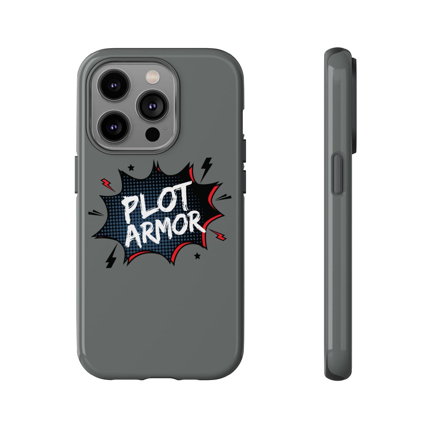 Plot Armor Phone Case | Tough Cases for Gamers, Gift for Nerds, Phone Accessories for Gamers, Protective Case, Playful Design