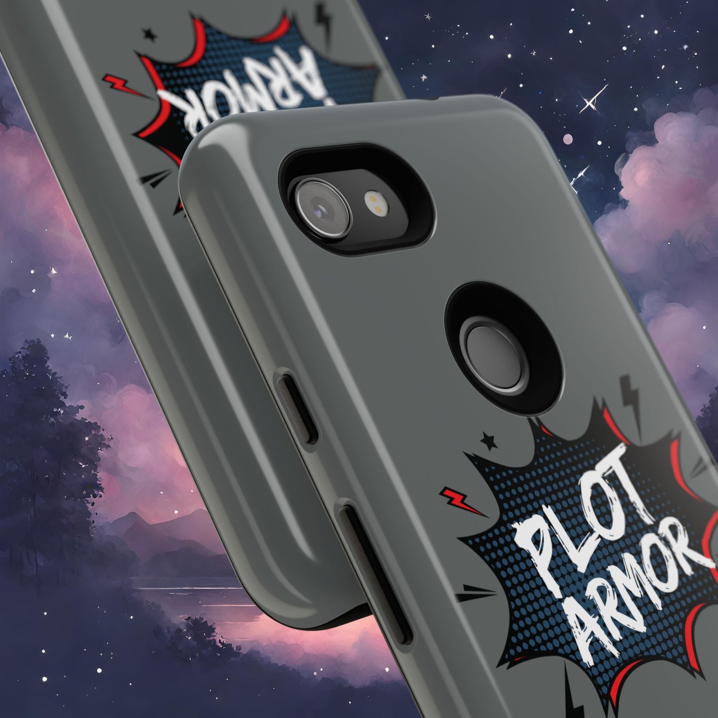 Plot Armor Phone Case | Tough Cases for Gamers, Gift for Nerds, Phone Accessories for Gamers, Protective Case, Playful Design