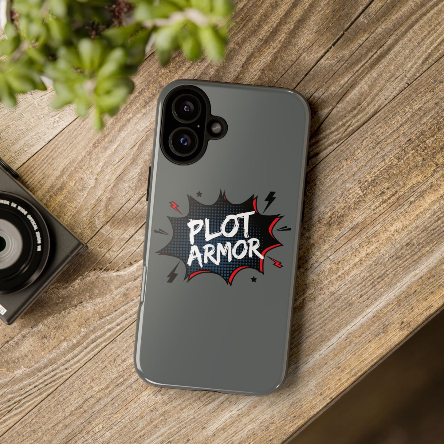 Plot Armor Phone Case | Tough Cases for Gamers, Gift for Nerds, Phone Accessories for Gamers, Protective Case, Playful Design