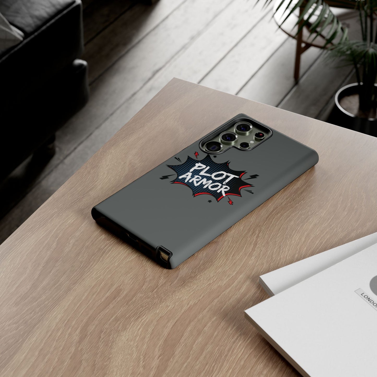 Plot Armor Phone Case | Tough Cases for Gamers, Gift for Nerds, Phone Accessories for Gamers, Protective Case, Playful Design