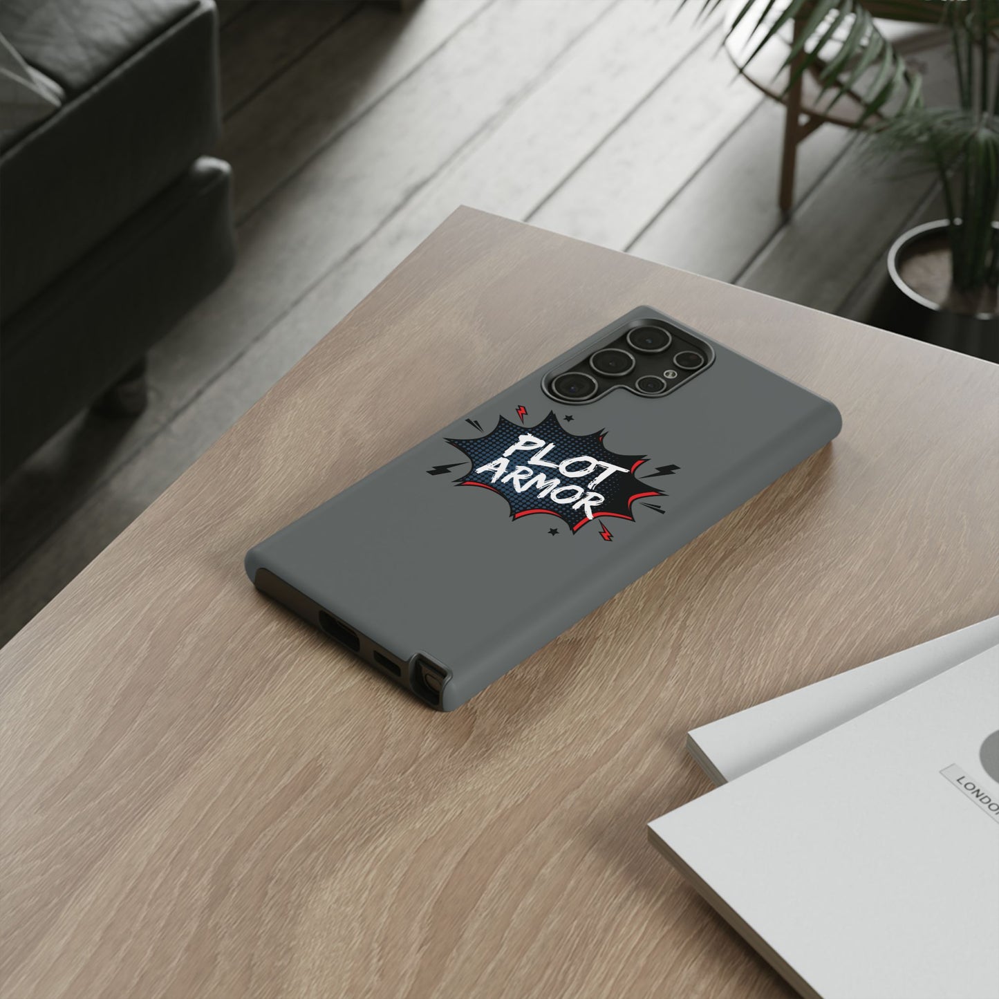 Plot Armor Phone Case | Tough Cases for Gamers, Gift for Nerds, Phone Accessories for Gamers, Protective Case, Playful Design