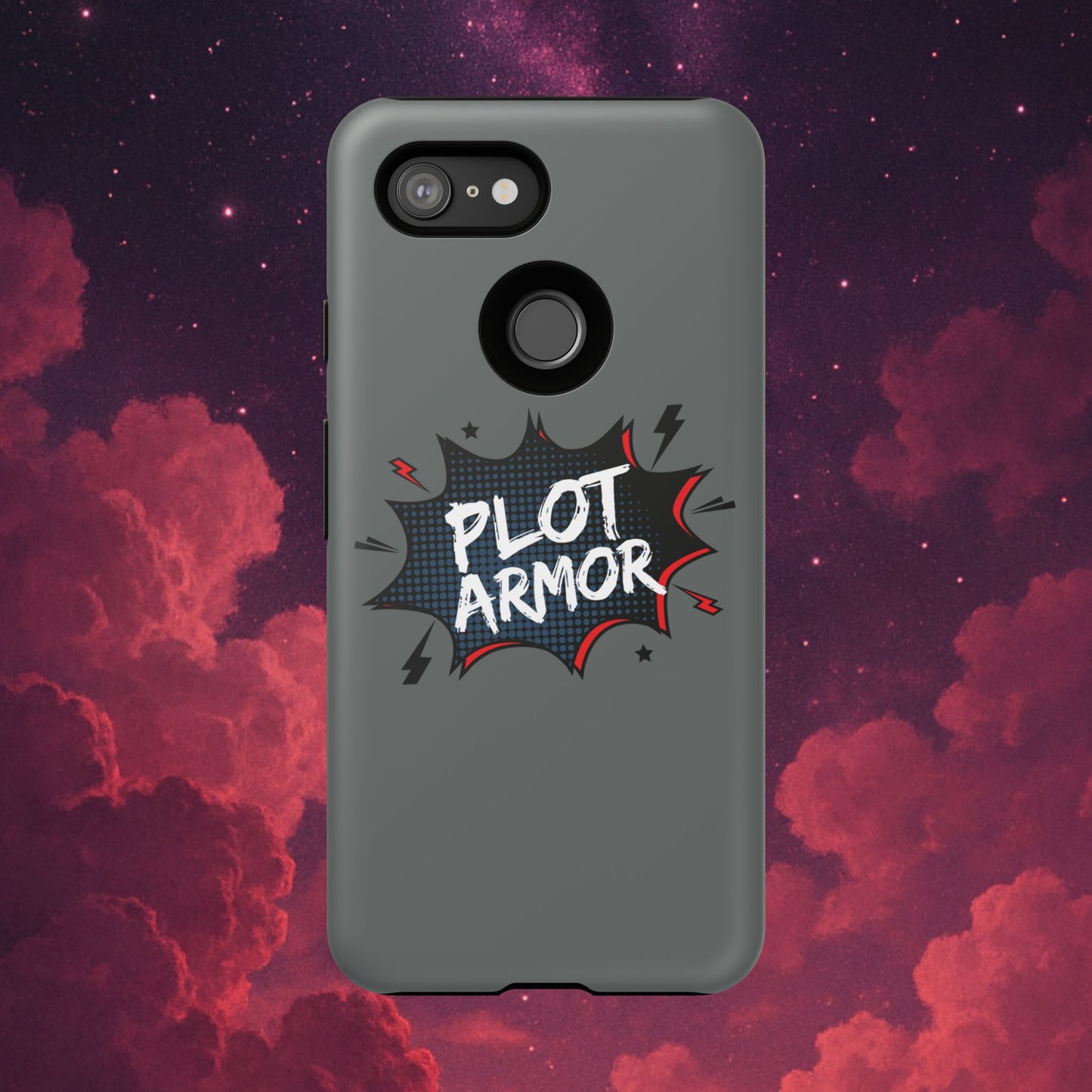 Plot Armor Phone Case | Tough Cases for Gamers, Gift for Nerds, Phone Accessories for Gamers, Protective Case, Playful Design