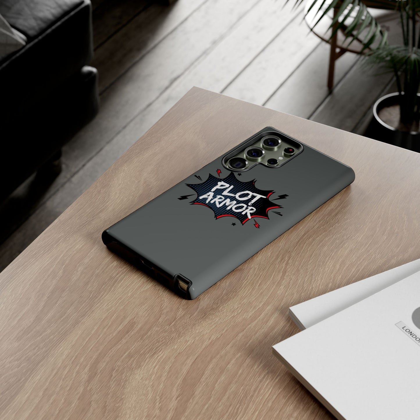 Plot Armor Phone Case | Tough Cases for Gamers, Gift for Nerds, Phone Accessories for Gamers, Protective Case, Playful Design