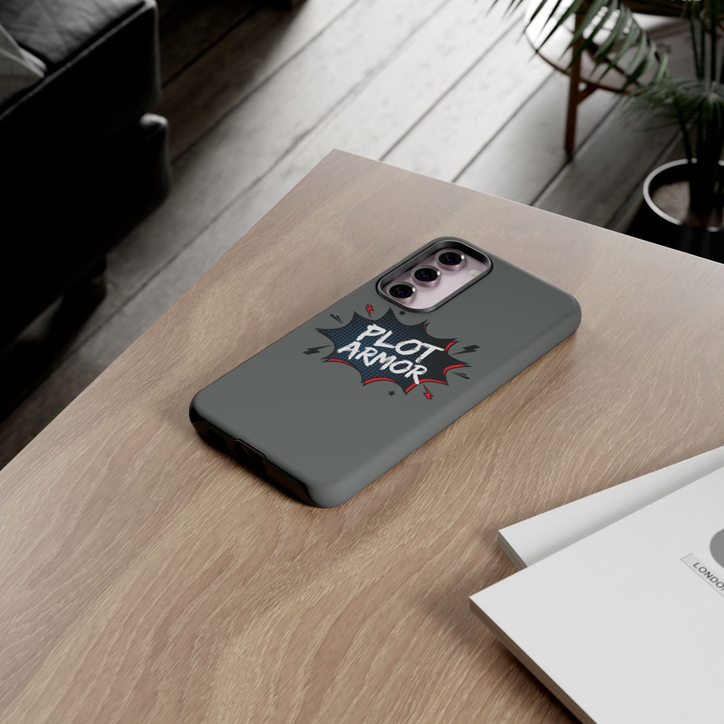 Plot Armor Phone Case | Tough Cases for Gamers, Gift for Nerds, Phone Accessories for Gamers, Protective Case, Playful Design