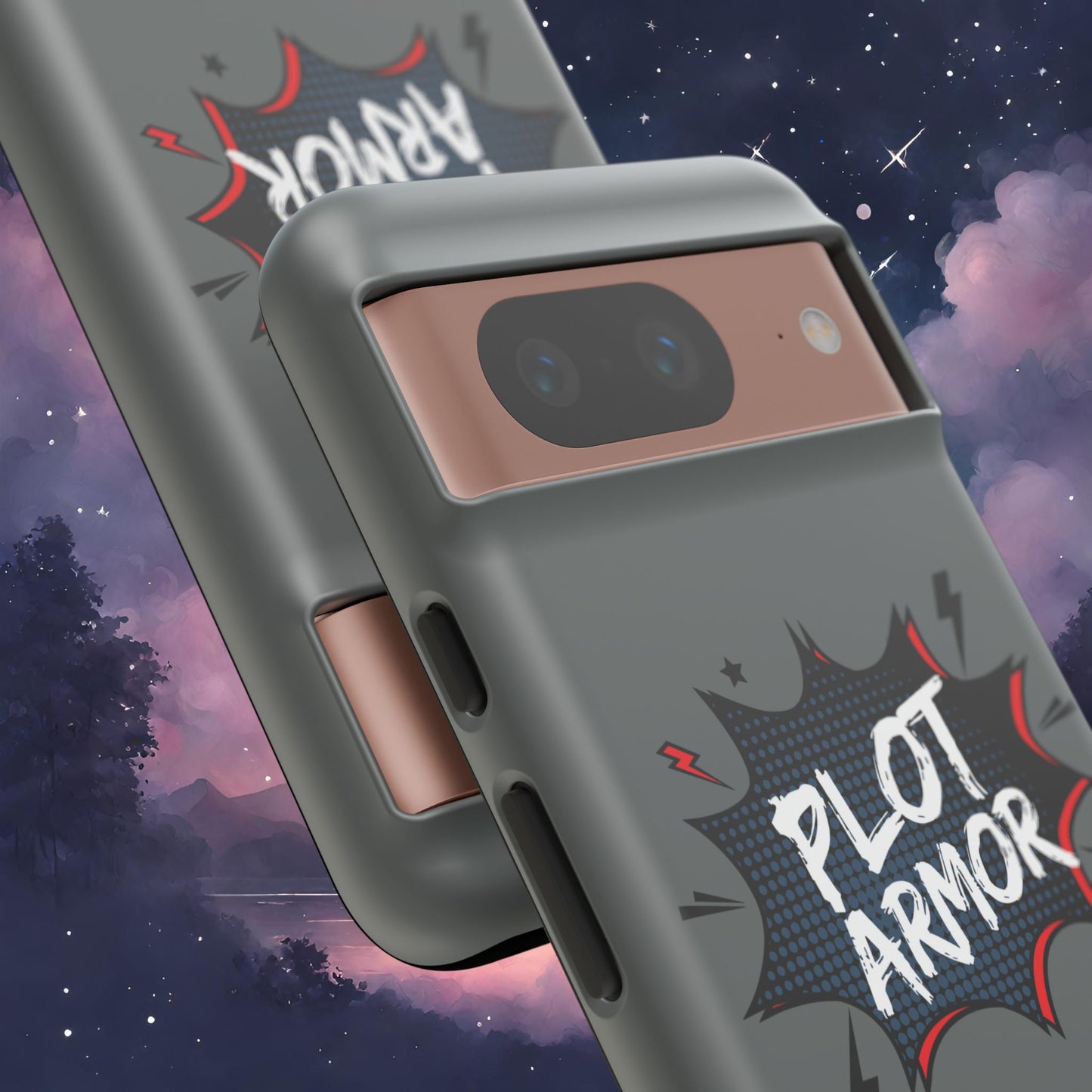 Plot Armor Phone Case | Tough Cases for Gamers, Gift for Nerds, Phone Accessories for Gamers, Protective Case, Playful Design