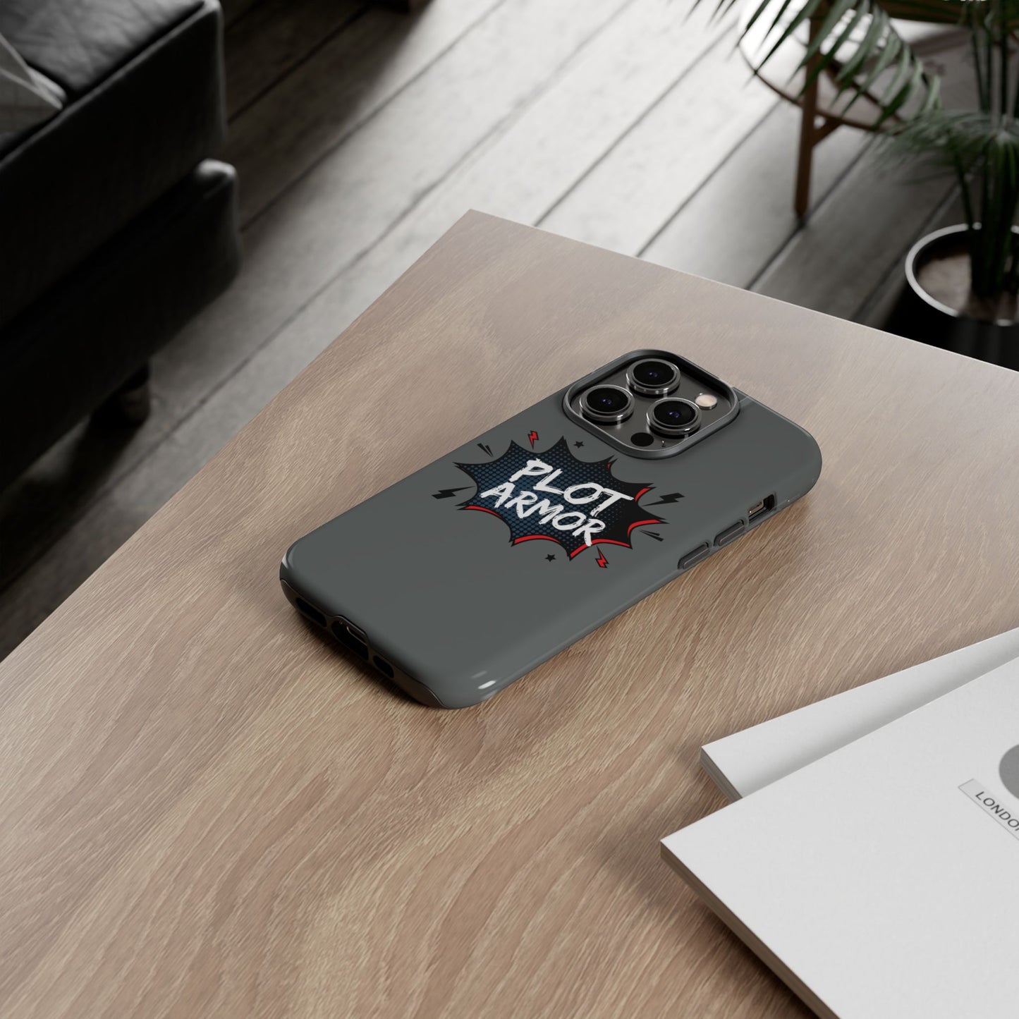 Plot Armor Phone Case | Tough Cases for Gamers, Gift for Nerds, Phone Accessories for Gamers, Protective Case, Playful Design