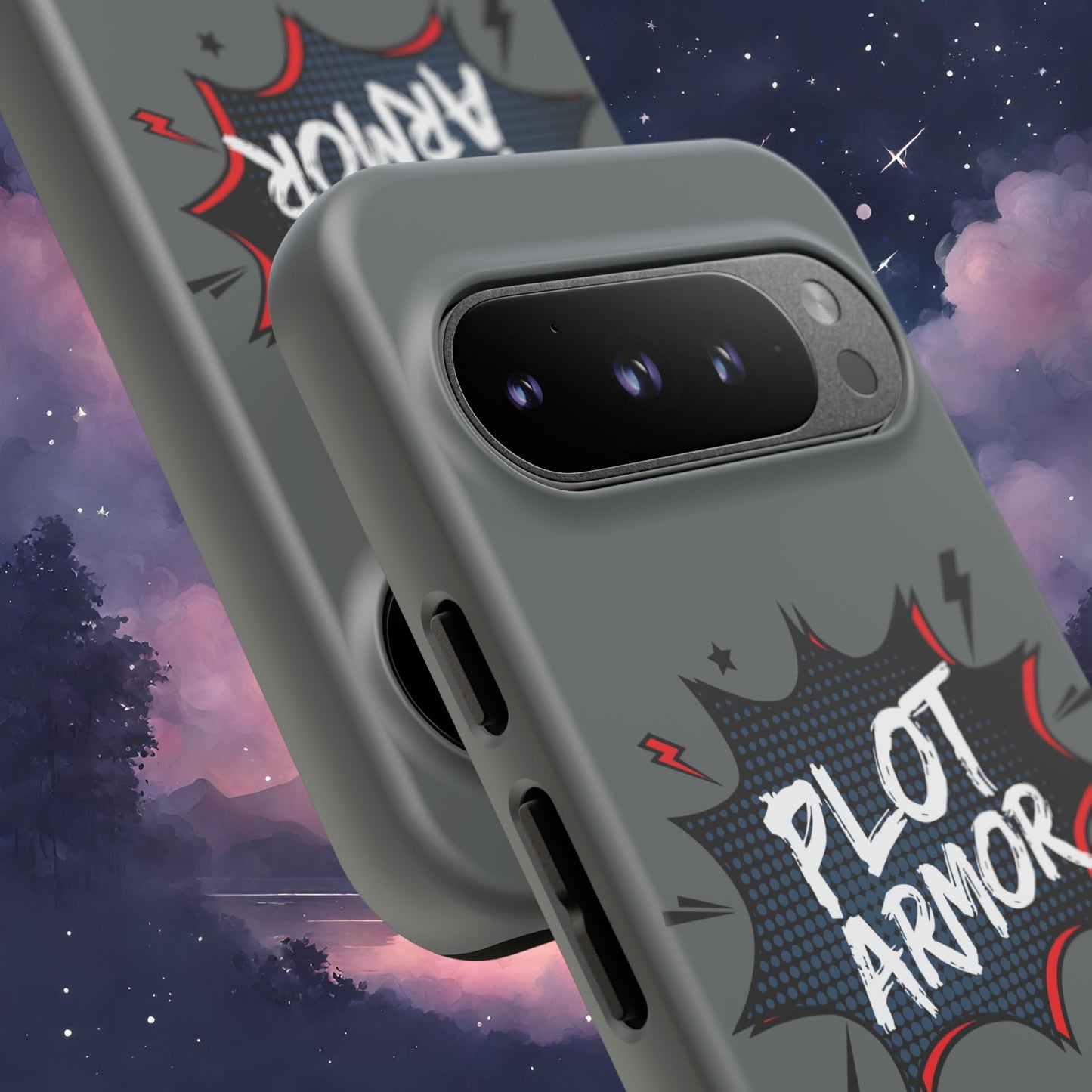 Plot Armor Phone Case | Tough Cases for Gamers, Gift for Nerds, Phone Accessories for Gamers, Protective Case, Playful Design