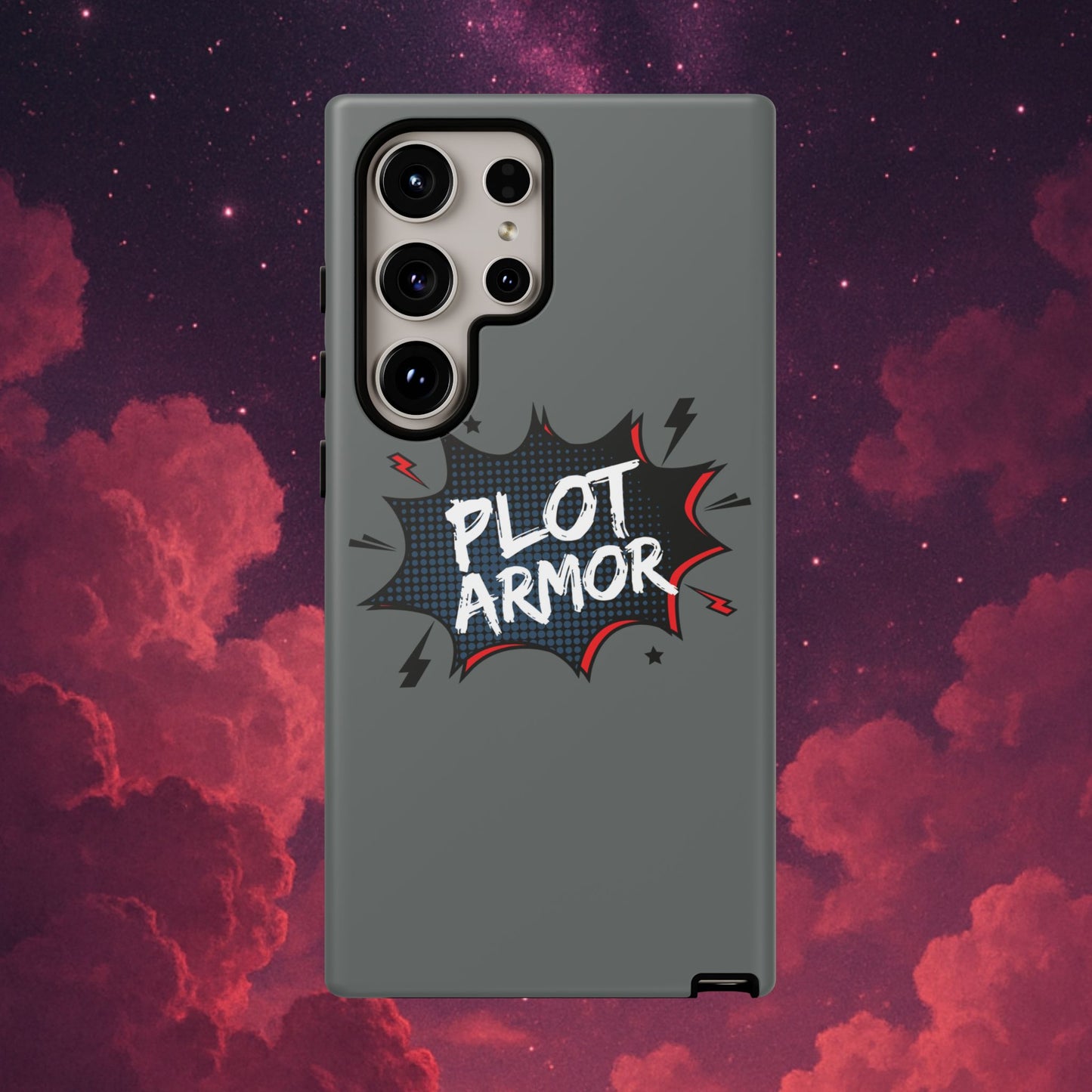 Plot Armor Phone Case | Tough Cases for Gamers, Gift for Nerds, Phone Accessories for Gamers, Protective Case, Playful Design