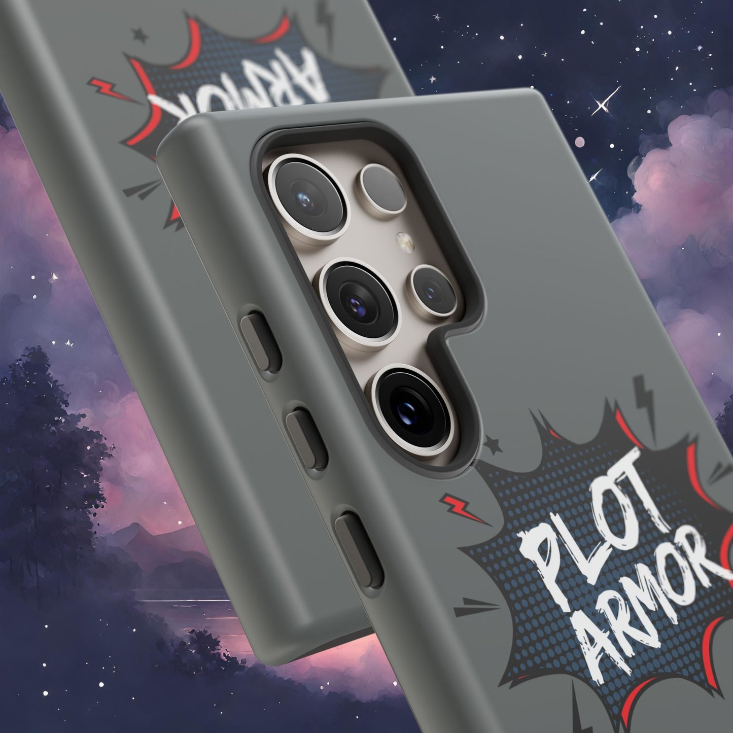 Plot Armor Phone Case | Tough Cases for Gamers, Gift for Nerds, Phone Accessories for Gamers, Protective Case, Playful Design