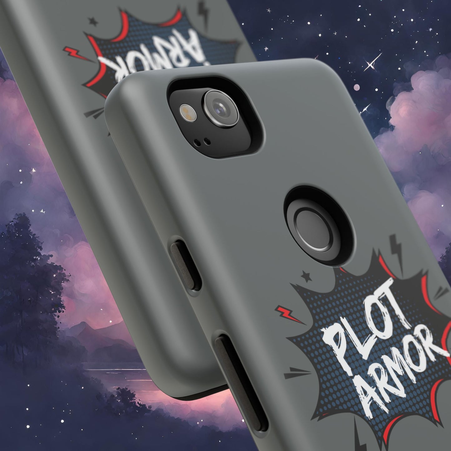 Plot Armor Phone Case | Tough Cases for Gamers, Gift for Nerds, Phone Accessories for Gamers, Protective Case, Playful Design