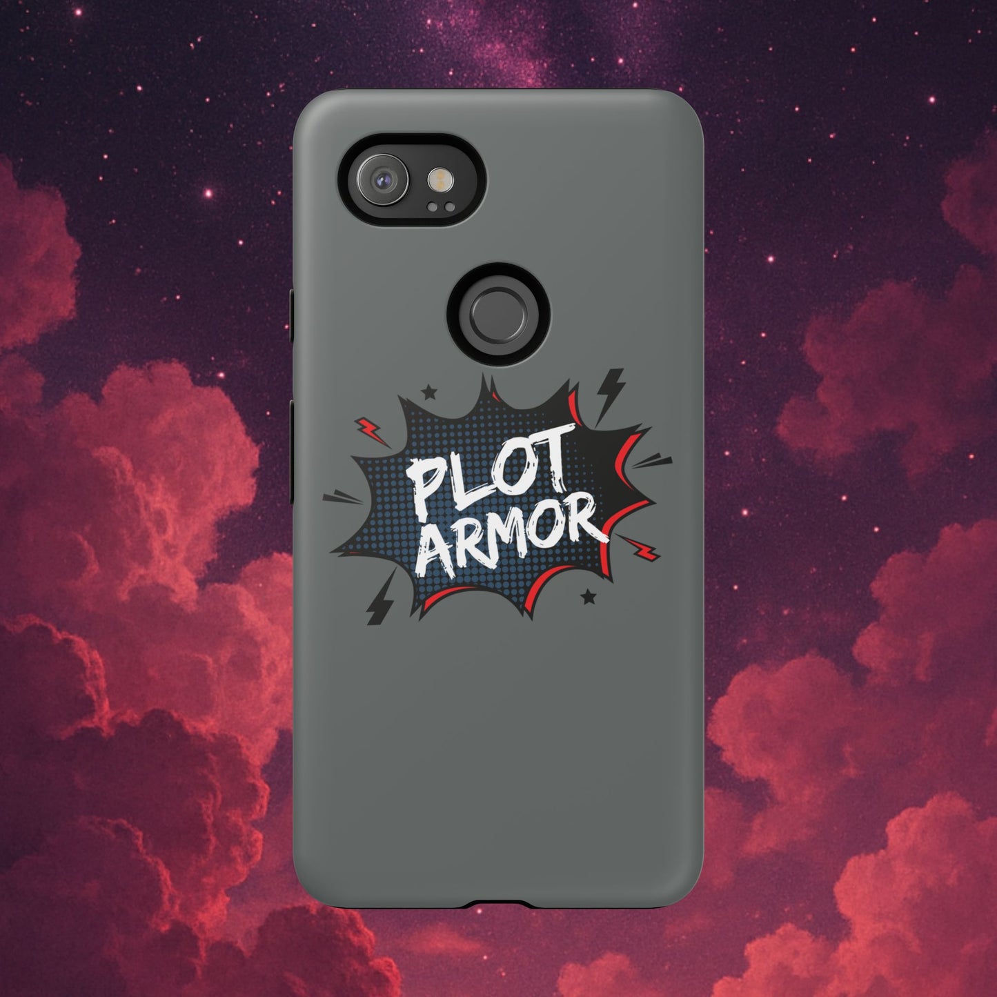 Plot Armor Phone Case | Tough Cases for Gamers, Gift for Nerds, Phone Accessories for Gamers, Protective Case, Playful Design