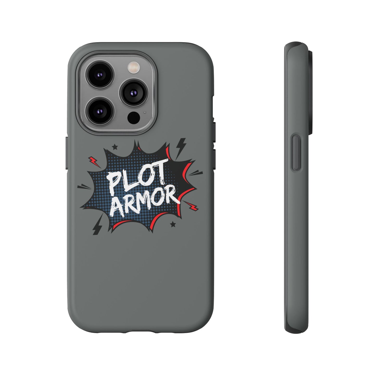 Plot Armor Phone Case | Tough Cases for Gamers, Gift for Nerds, Phone Accessories for Gamers, Protective Case, Playful Design