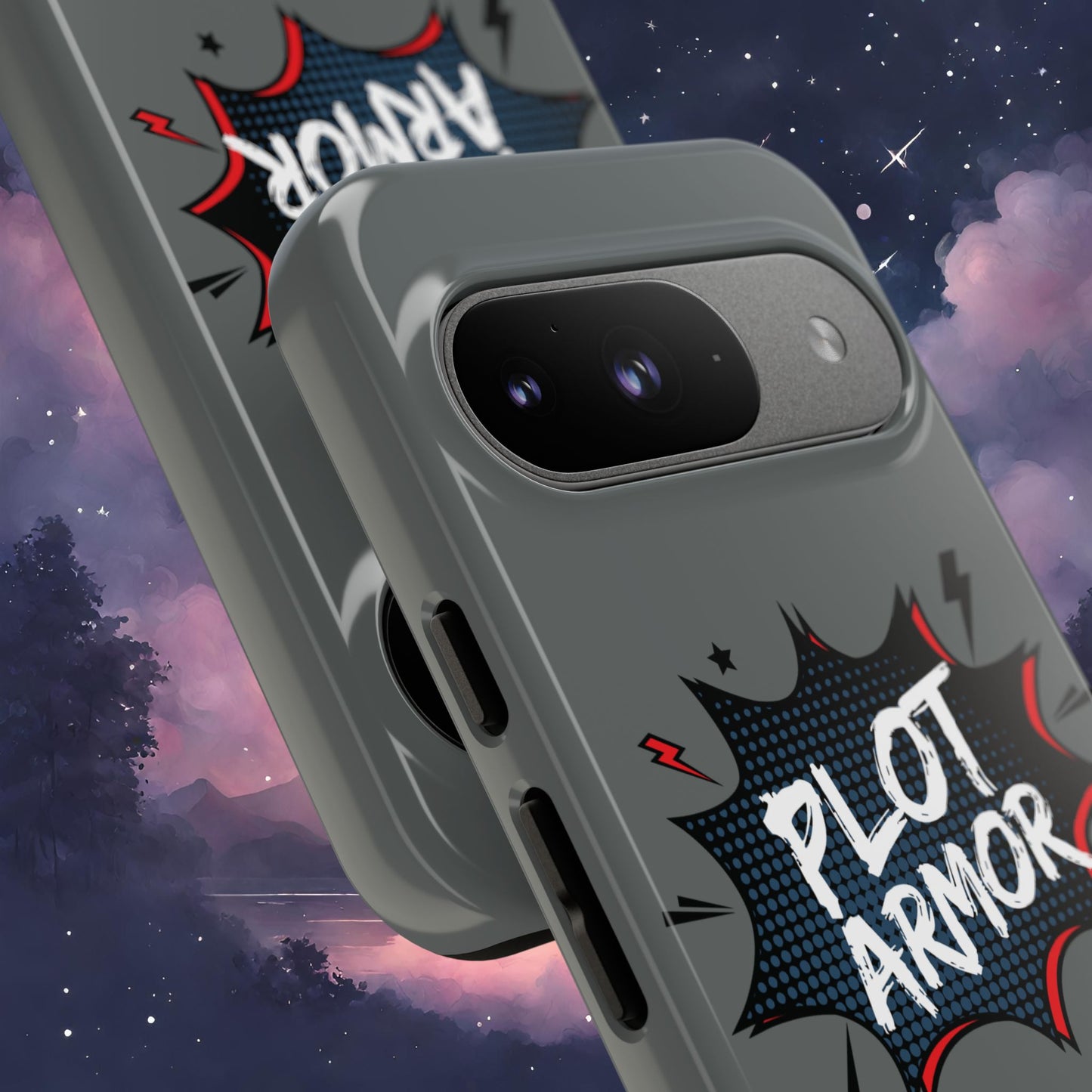 Plot Armor Phone Case | Tough Cases for Gamers, Gift for Nerds, Phone Accessories for Gamers, Protective Case, Playful Design