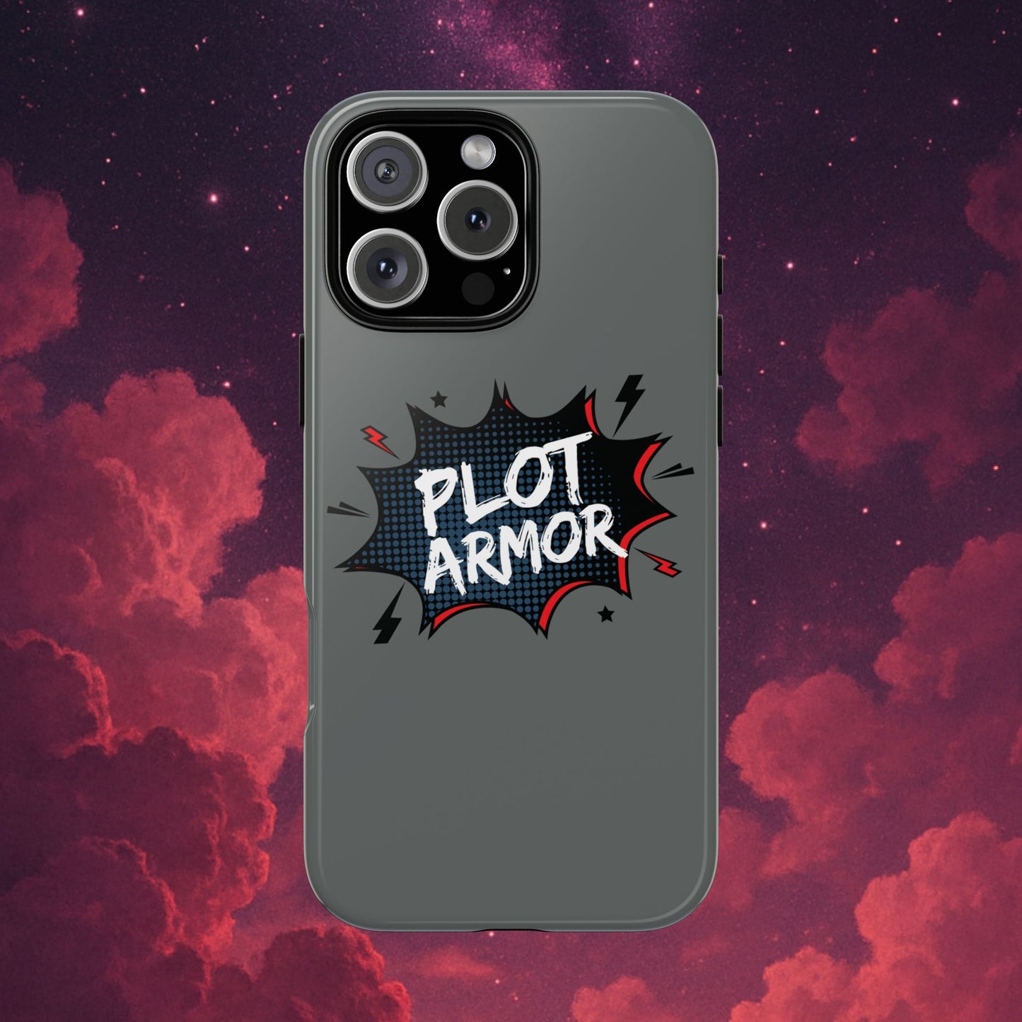 Plot Armor Phone Case | Tough Cases for Gamers, Gift for Nerds, Phone Accessories for Gamers, Protective Case, Playful Design