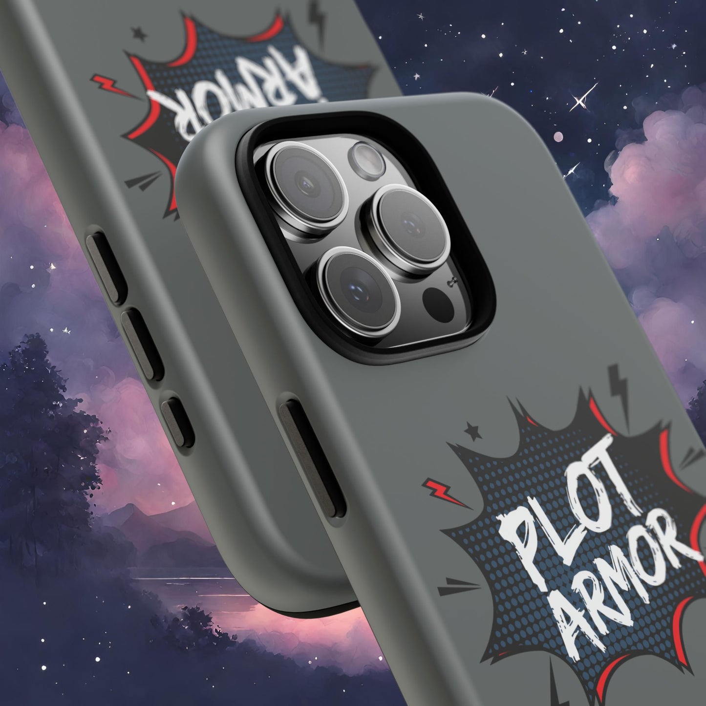 Plot Armor Phone Case | Tough Cases for Gamers, Gift for Nerds, Phone Accessories for Gamers, Protective Case, Playful Design