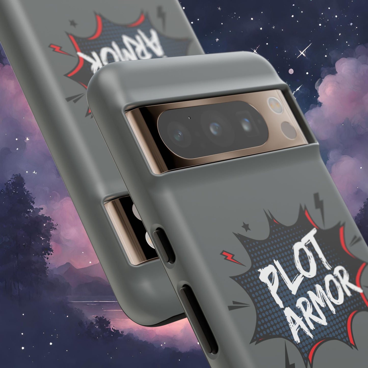 Plot Armor Phone Case | Tough Cases for Gamers, Gift for Nerds, Phone Accessories for Gamers, Protective Case, Playful Design