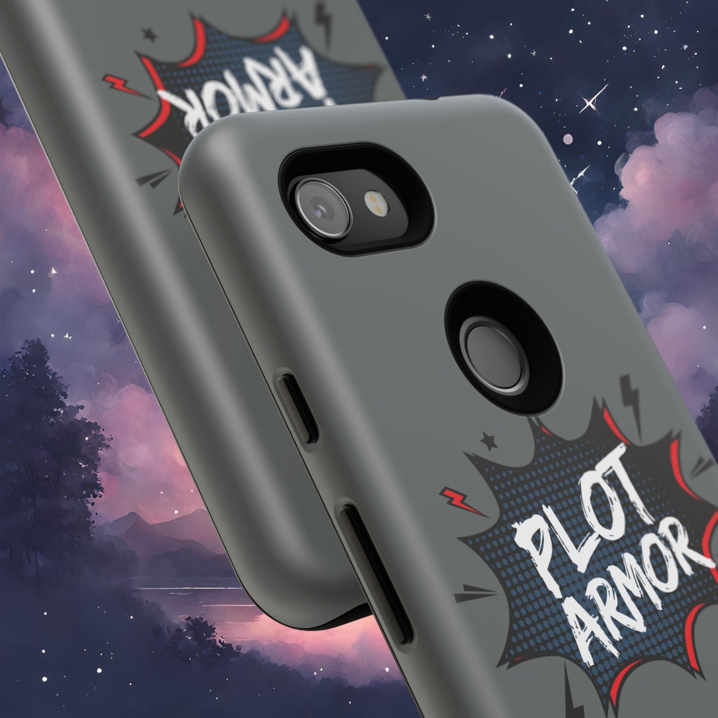 Plot Armor Phone Case | Tough Cases for Gamers, Gift for Nerds, Phone Accessories for Gamers, Protective Case, Playful Design