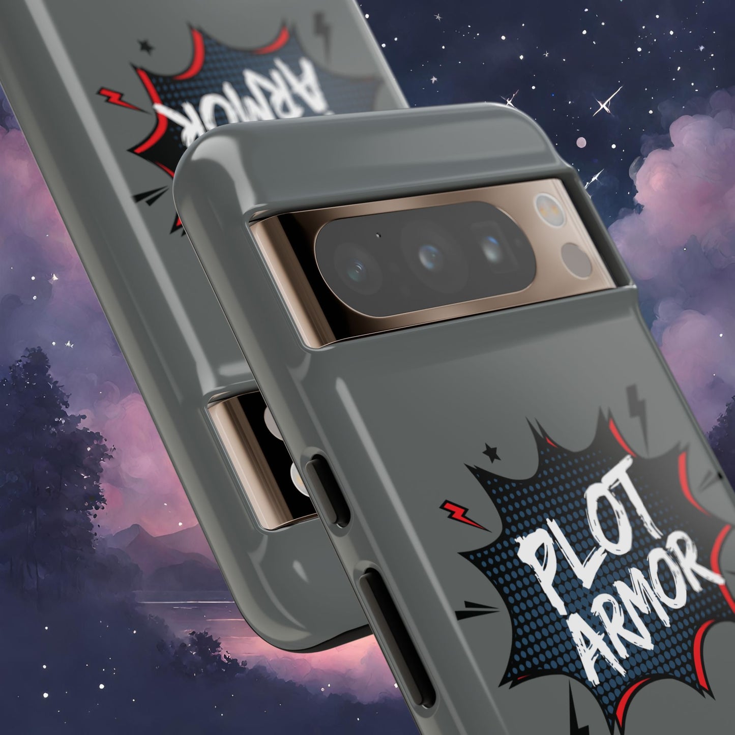 Plot Armor Phone Case | Tough Cases for Gamers, Gift for Nerds, Phone Accessories for Gamers, Protective Case, Playful Design