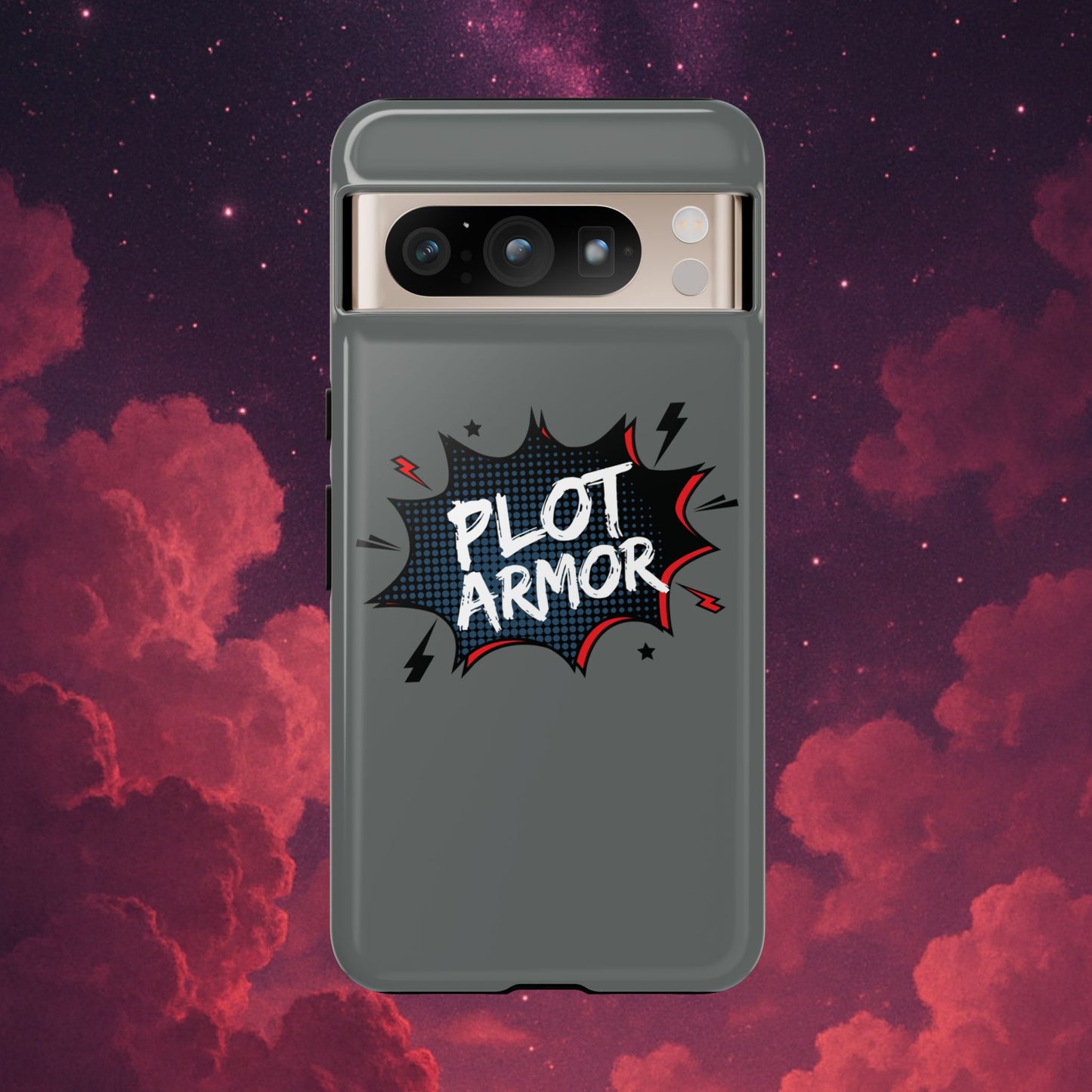 Plot Armor Phone Case | Tough Cases for Gamers, Gift for Nerds, Phone Accessories for Gamers, Protective Case, Playful Design