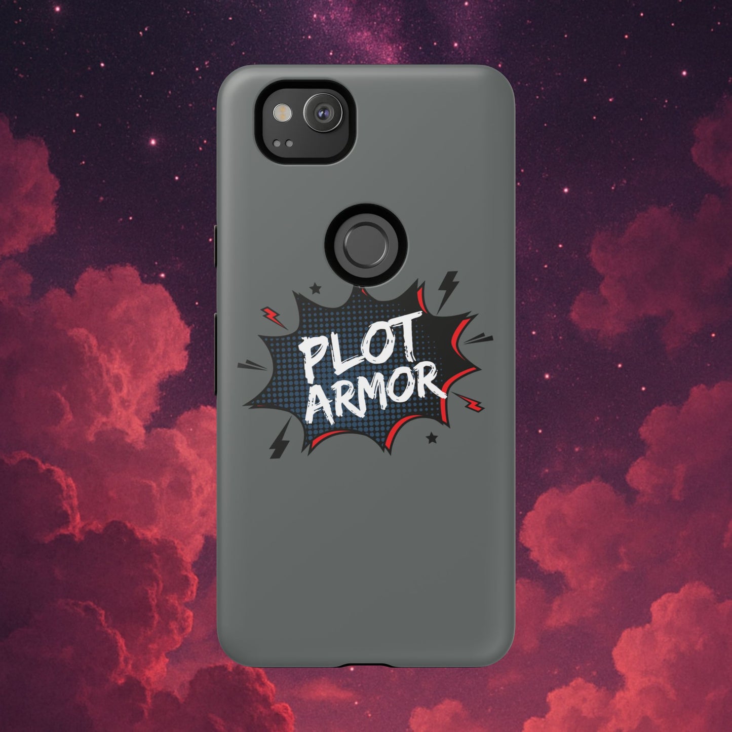 Plot Armor Phone Case | Tough Cases for Gamers, Gift for Nerds, Phone Accessories for Gamers, Protective Case, Playful Design