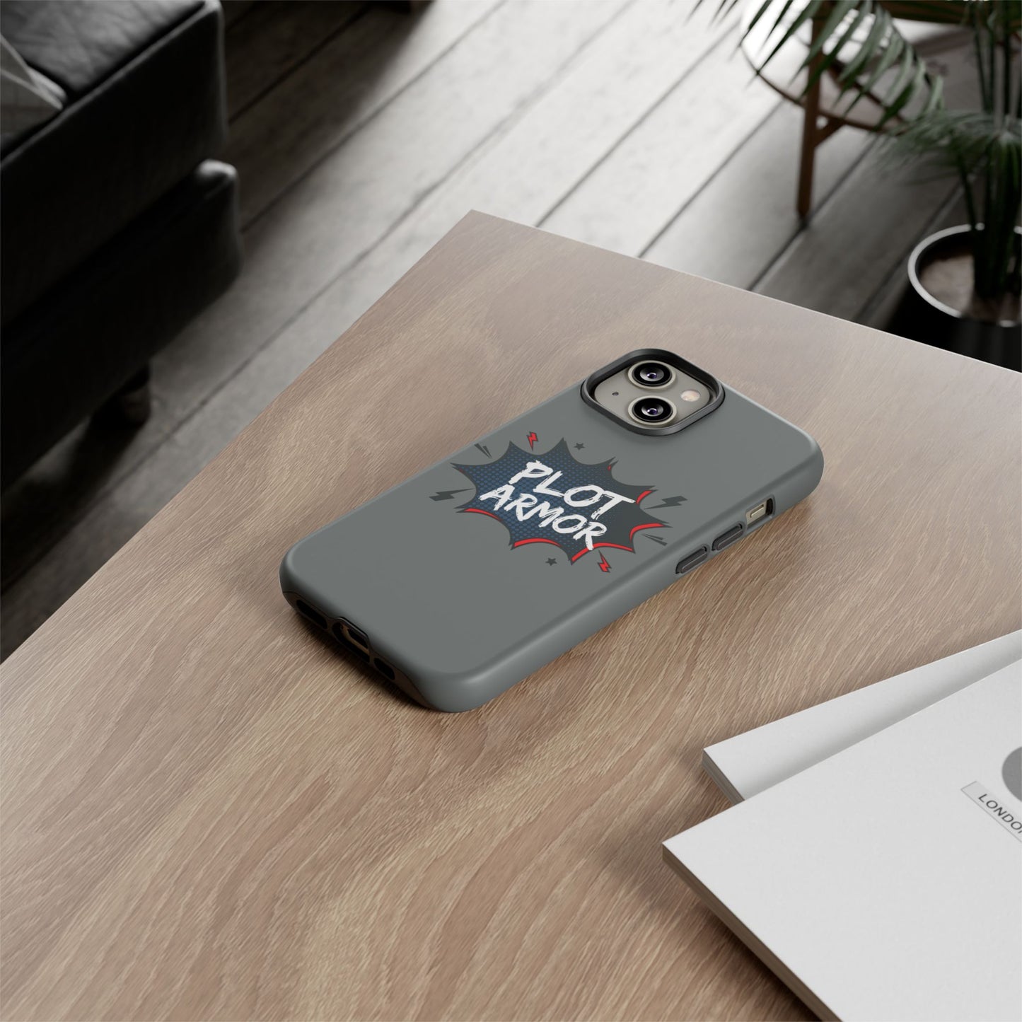 Plot Armor Phone Case | Tough Cases for Gamers, Gift for Nerds, Phone Accessories for Gamers, Protective Case, Playful Design