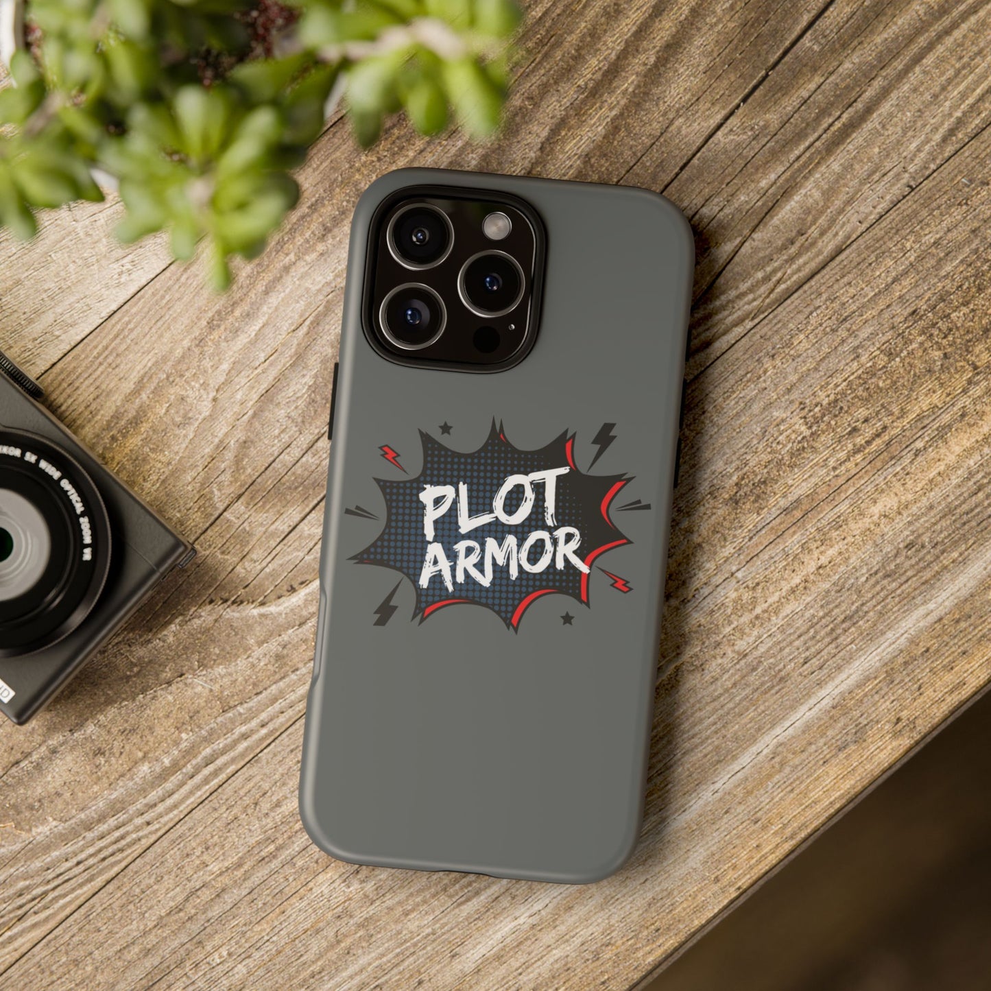 Plot Armor Phone Case | Tough Cases for Gamers, Gift for Nerds, Phone Accessories for Gamers, Protective Case, Playful Design
