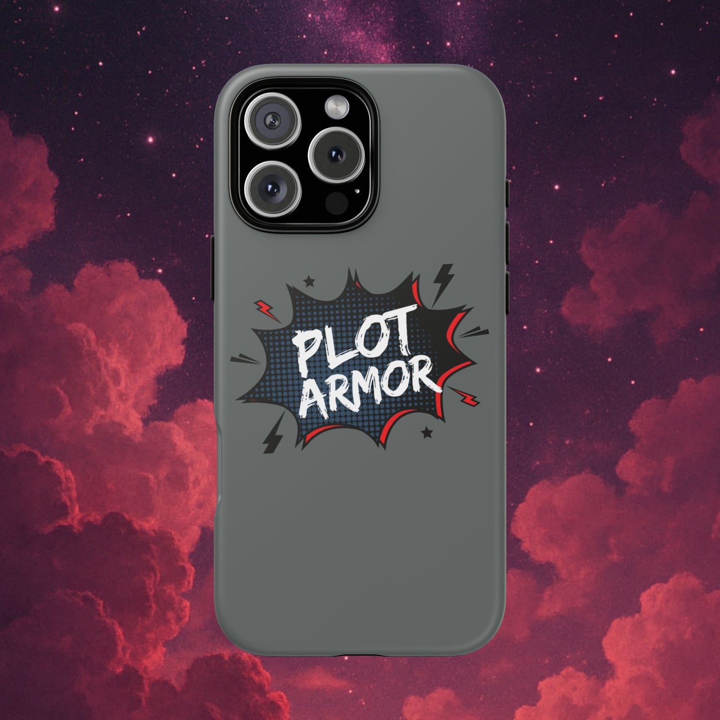 Plot Armor Phone Case | Tough Cases for Gamers, Gift for Nerds, Phone Accessories for Gamers, Protective Case, Playful Design