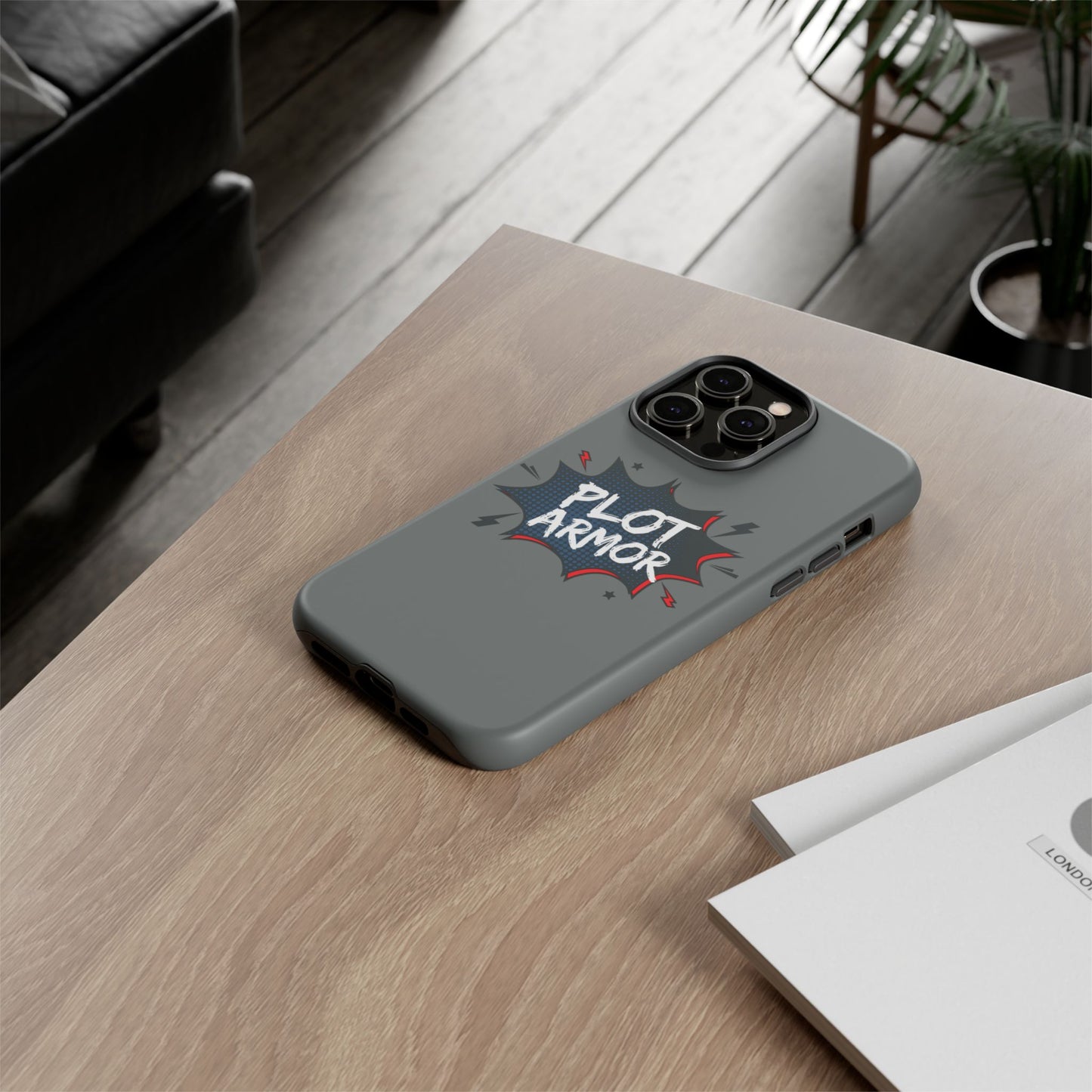 Plot Armor Phone Case | Tough Cases for Gamers, Gift for Nerds, Phone Accessories for Gamers, Protective Case, Playful Design