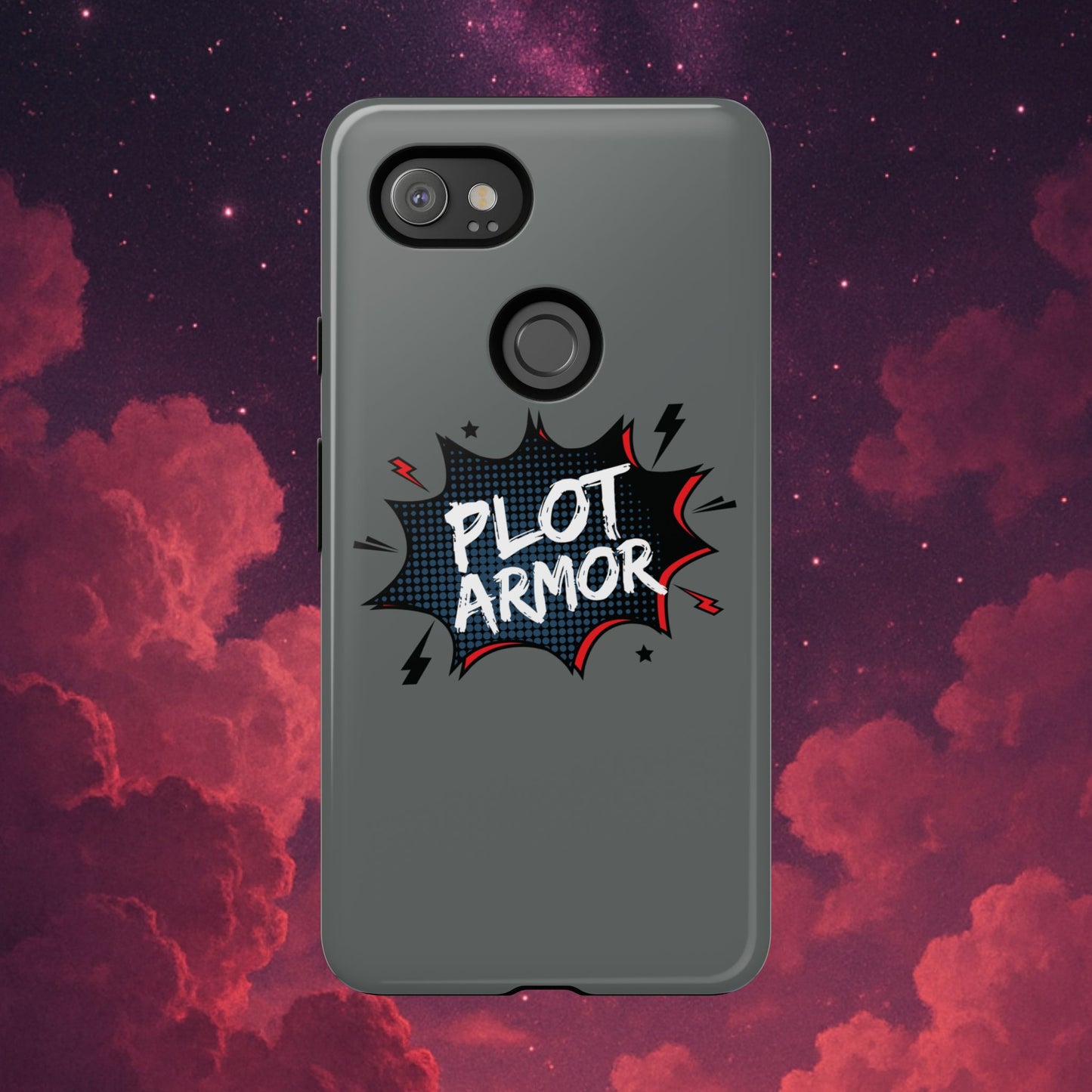 Plot Armor Phone Case | Tough Cases for Gamers, Gift for Nerds, Phone Accessories for Gamers, Protective Case, Playful Design