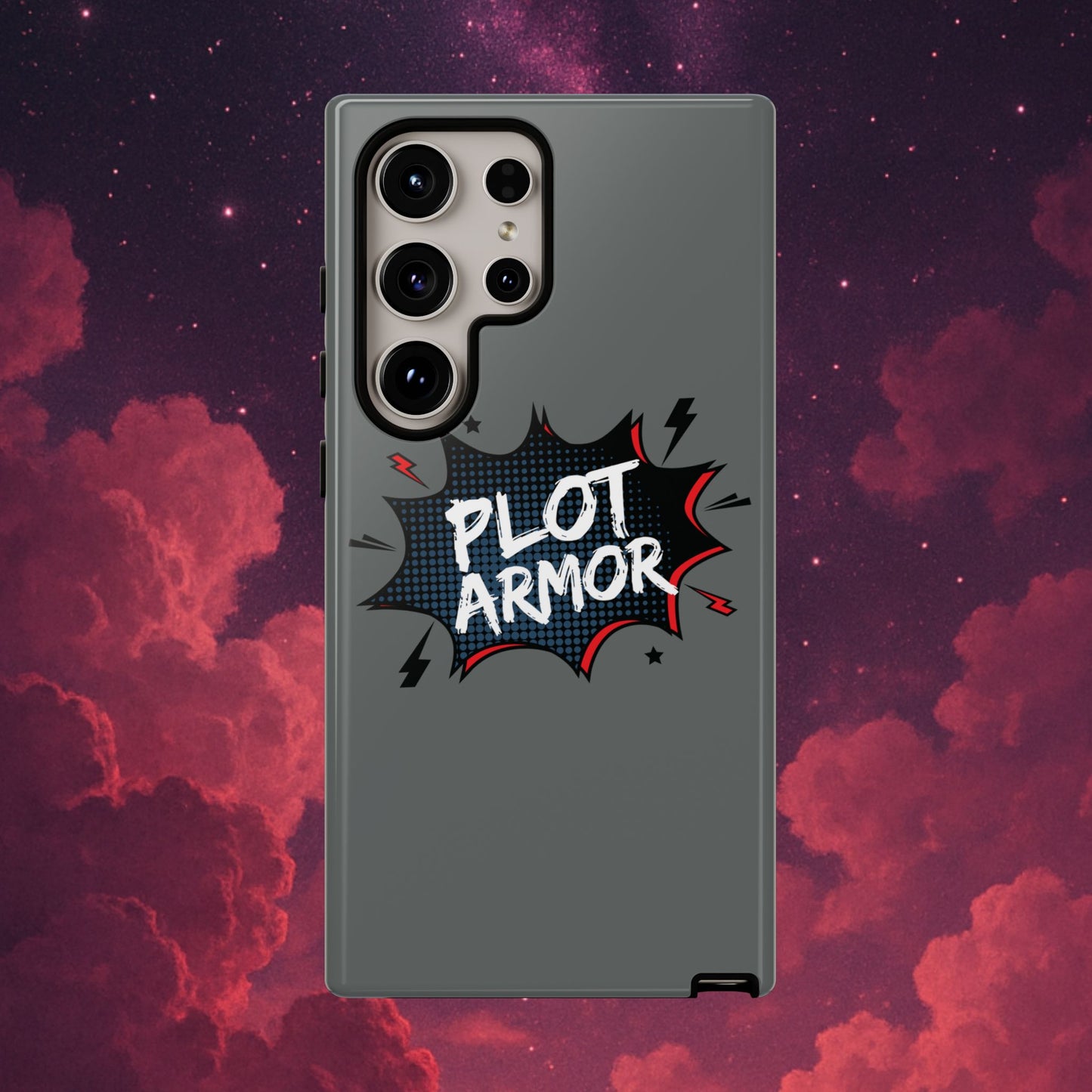 Plot Armor Phone Case | Tough Cases for Gamers, Gift for Nerds, Phone Accessories for Gamers, Protective Case, Playful Design