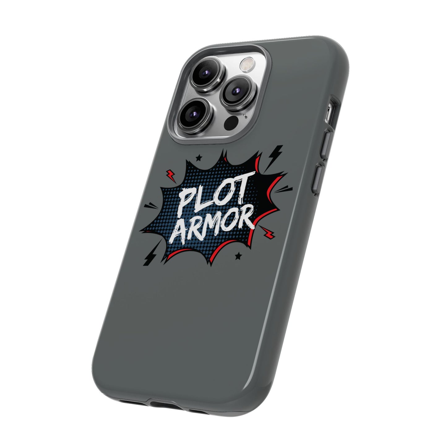 Plot Armor Phone Case | Tough Cases for Gamers, Gift for Nerds, Phone Accessories for Gamers, Protective Case, Playful Design