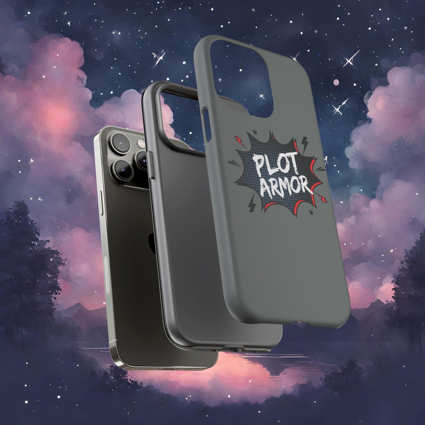 Plot Armor Phone Case | Tough Cases for Gamers, Gift for Nerds, Phone Accessories for Gamers, Protective Case, Playful Design