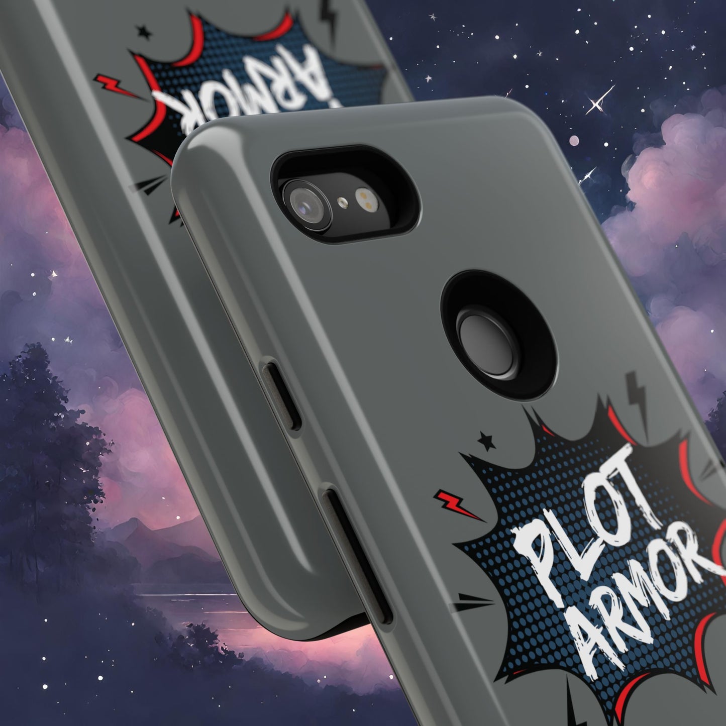 Plot Armor Phone Case | Tough Cases for Gamers, Gift for Nerds, Phone Accessories for Gamers, Protective Case, Playful Design