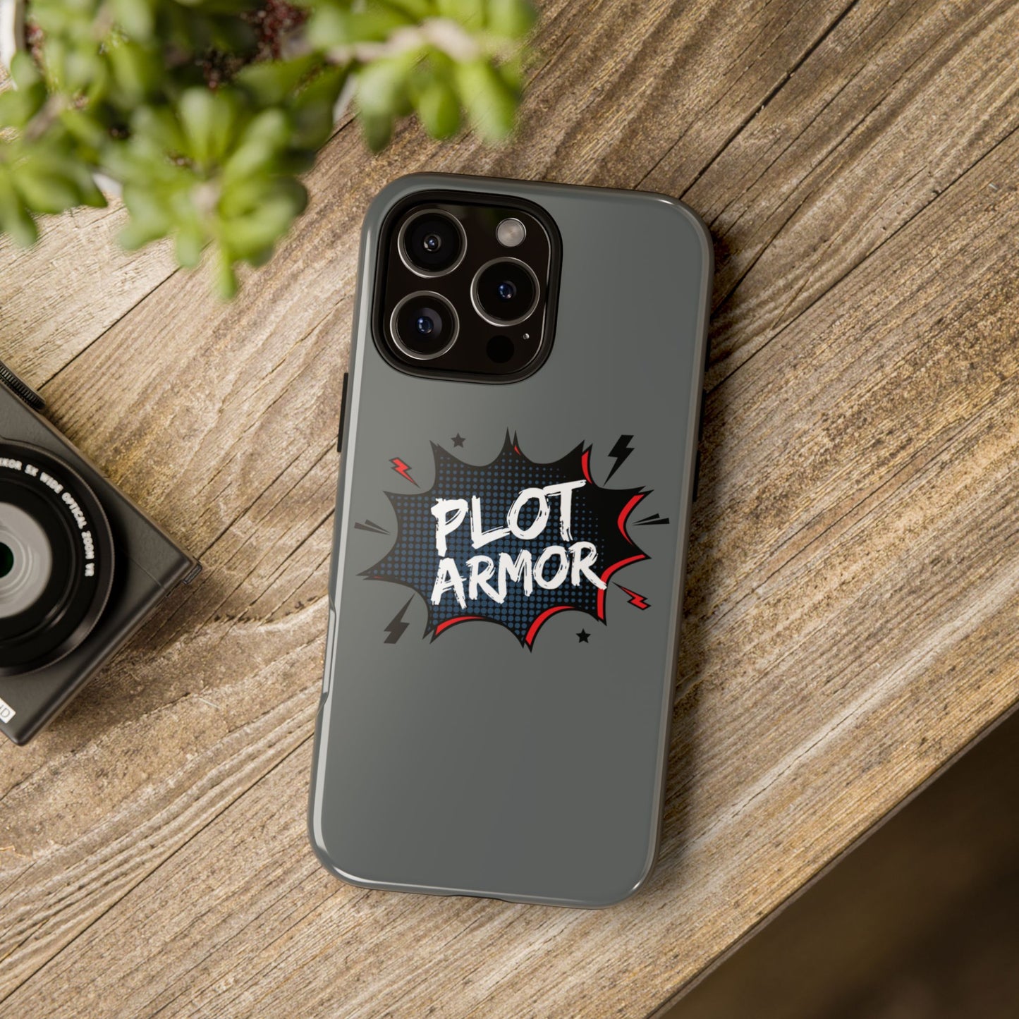 Plot Armor Phone Case | Tough Cases for Gamers, Gift for Nerds, Phone Accessories for Gamers, Protective Case, Playful Design