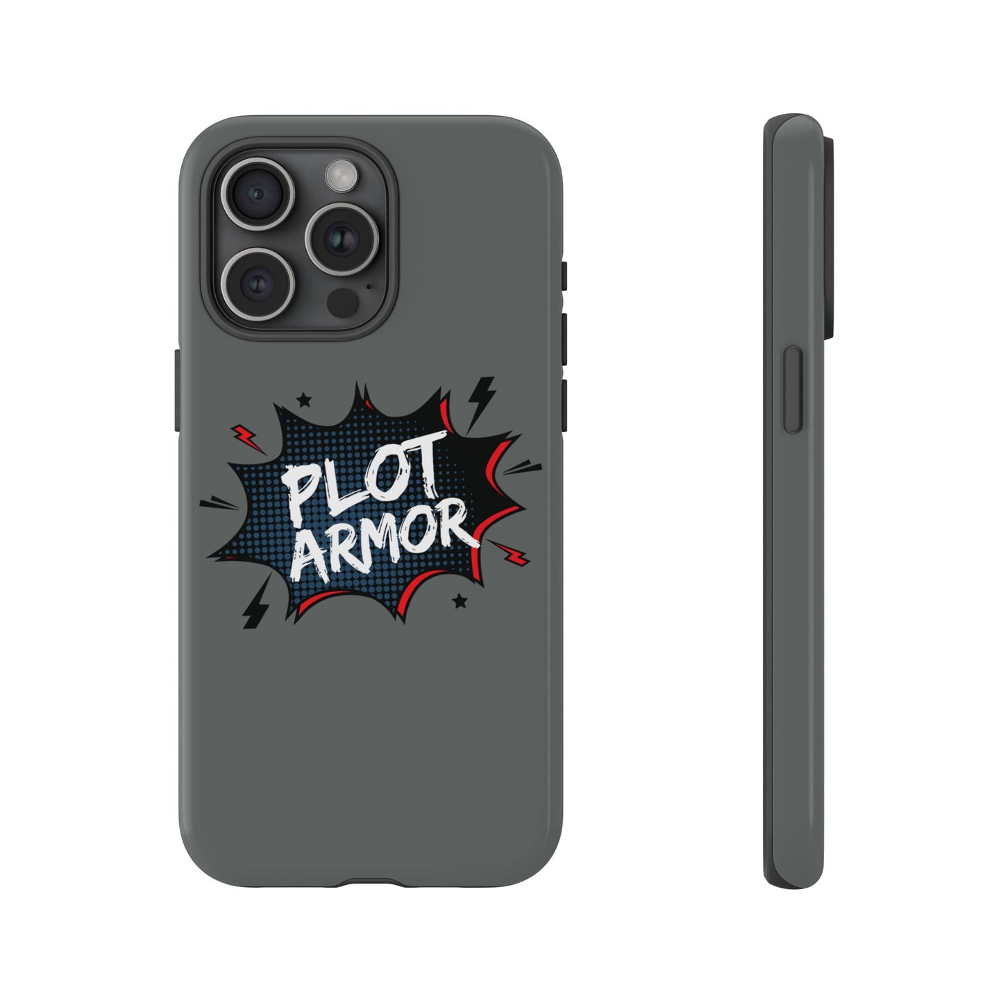 Plot Armor Phone Case | Tough Cases for Gamers, Gift for Nerds, Phone Accessories for Gamers, Protective Case, Playful Design