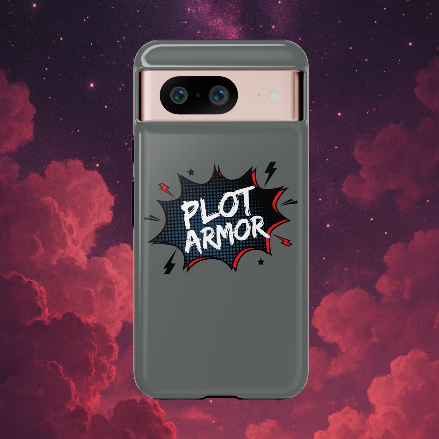 Plot Armor Phone Case | Tough Cases for Gamers, Gift for Nerds, Phone Accessories for Gamers, Protective Case, Playful Design
