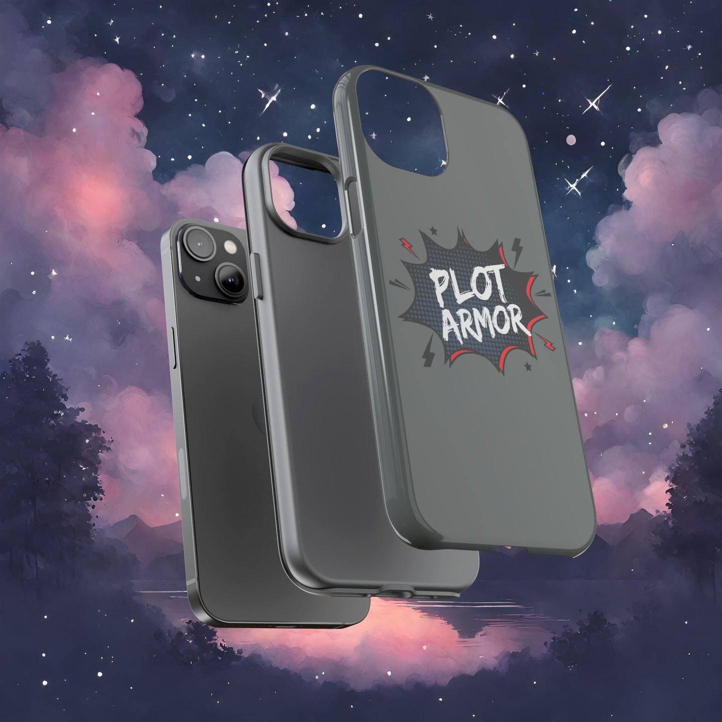 Plot Armor Phone Case | Tough Cases for Gamers, Gift for Nerds, Phone Accessories for Gamers, Protective Case, Playful Design