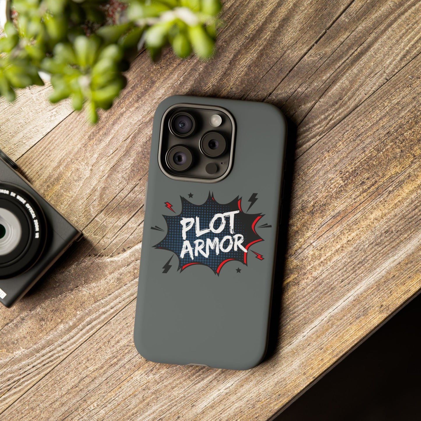 Plot Armor Phone Case | Tough Cases for Gamers, Gift for Nerds, Phone Accessories for Gamers, Protective Case, Playful Design