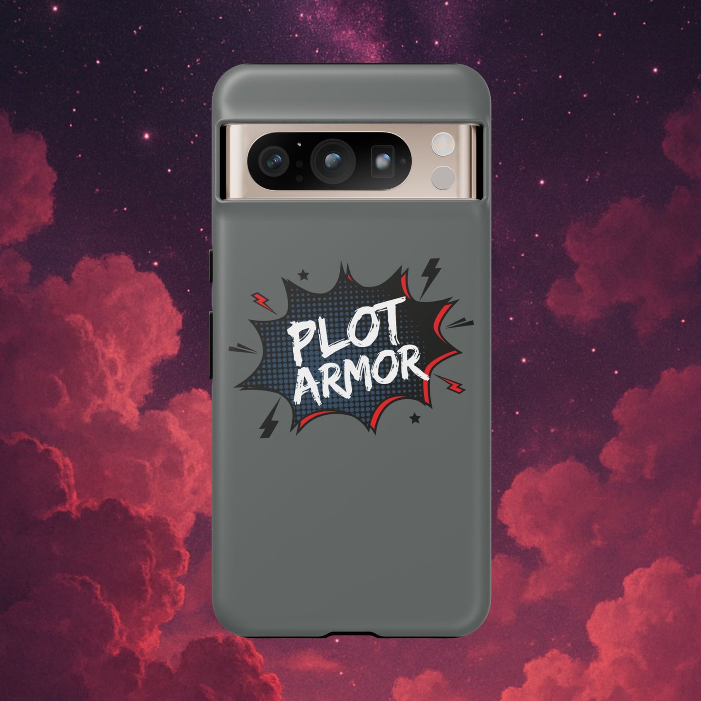 Plot Armor Phone Case | Tough Cases for Gamers, Gift for Nerds, Phone Accessories for Gamers, Protective Case, Playful Design