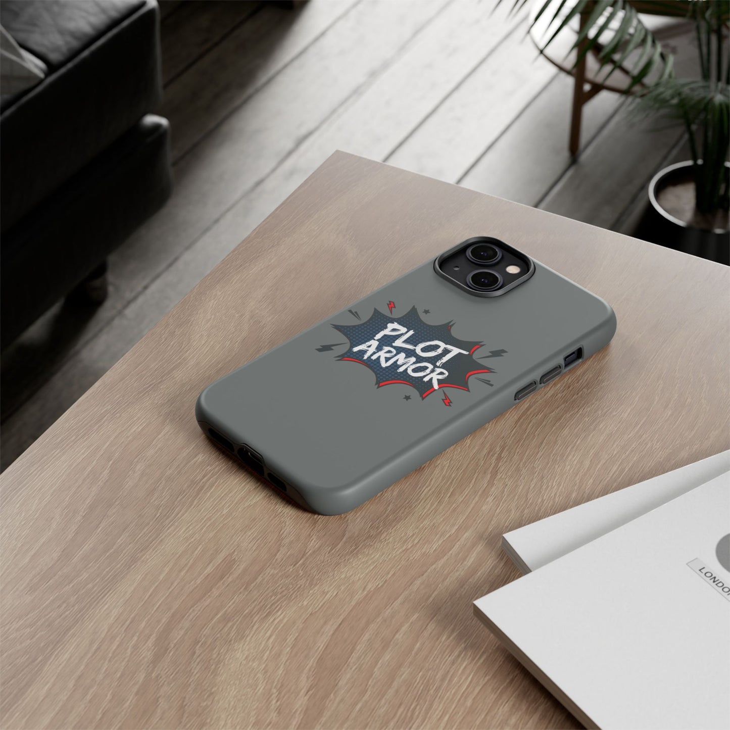 Plot Armor Phone Case | Tough Cases for Gamers, Gift for Nerds, Phone Accessories for Gamers, Protective Case, Playful Design
