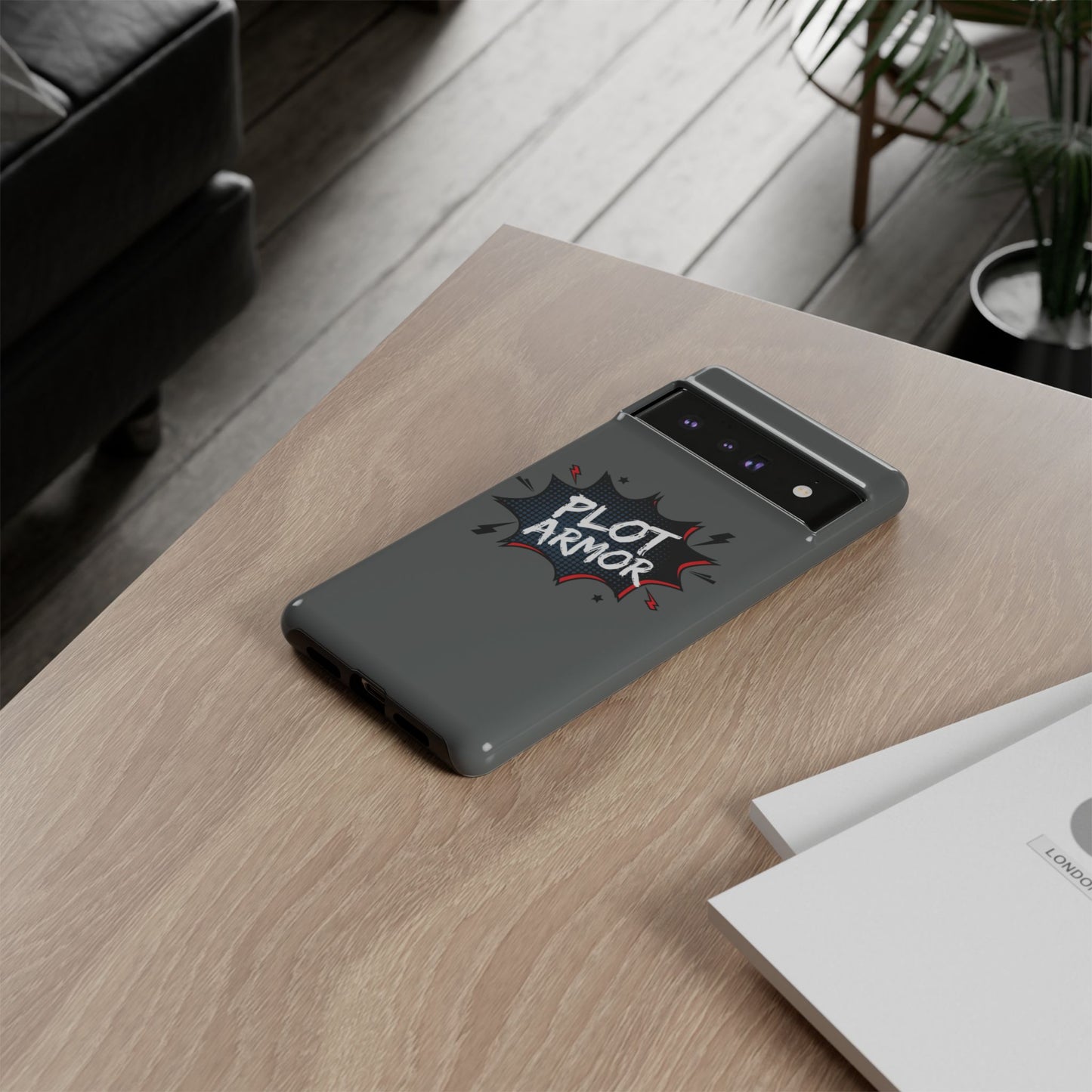 Plot Armor Phone Case | Tough Cases for Gamers, Gift for Nerds, Phone Accessories for Gamers, Protective Case, Playful Design