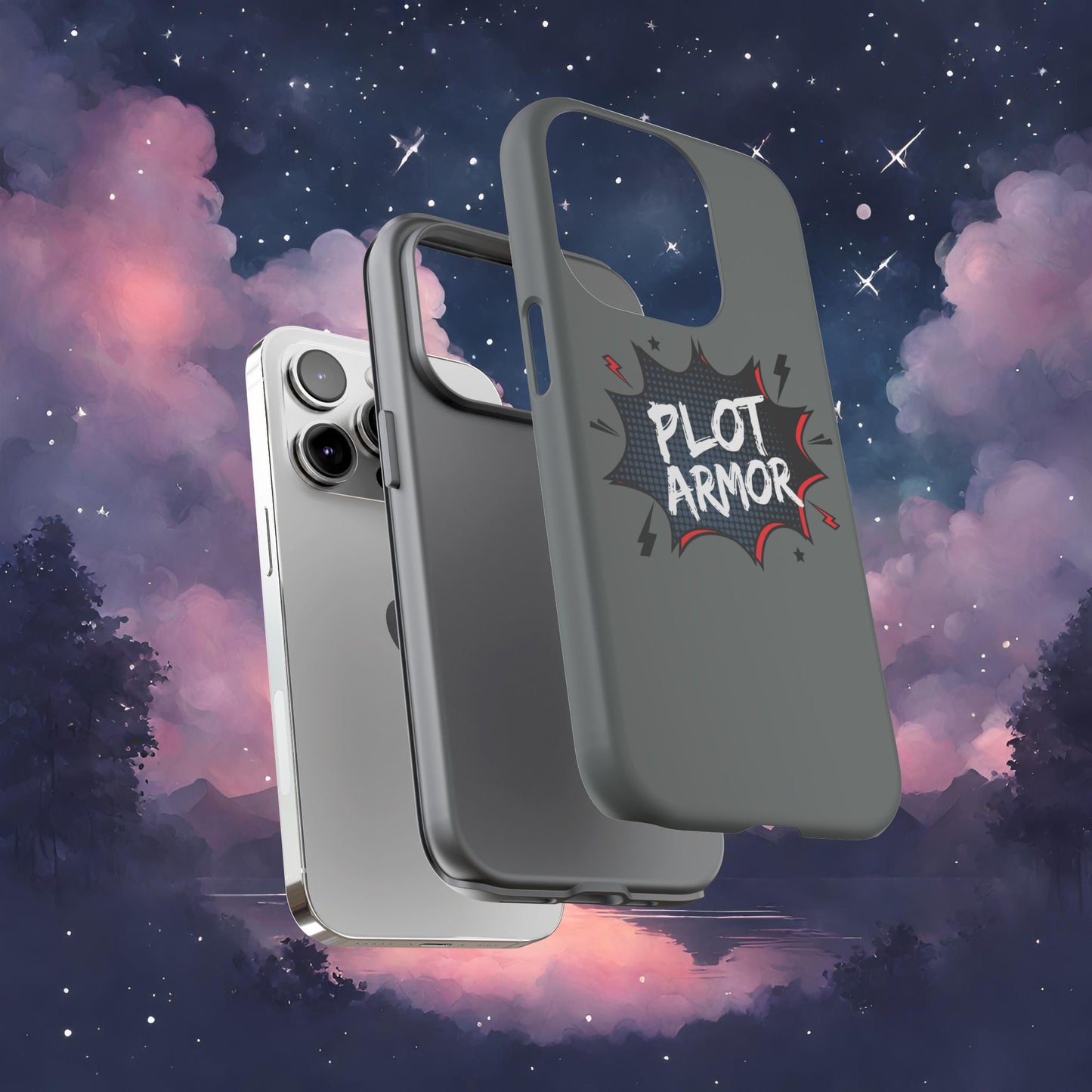 Plot Armor Phone Case | Tough Cases for Gamers, Gift for Nerds, Phone Accessories for Gamers, Protective Case, Playful Design