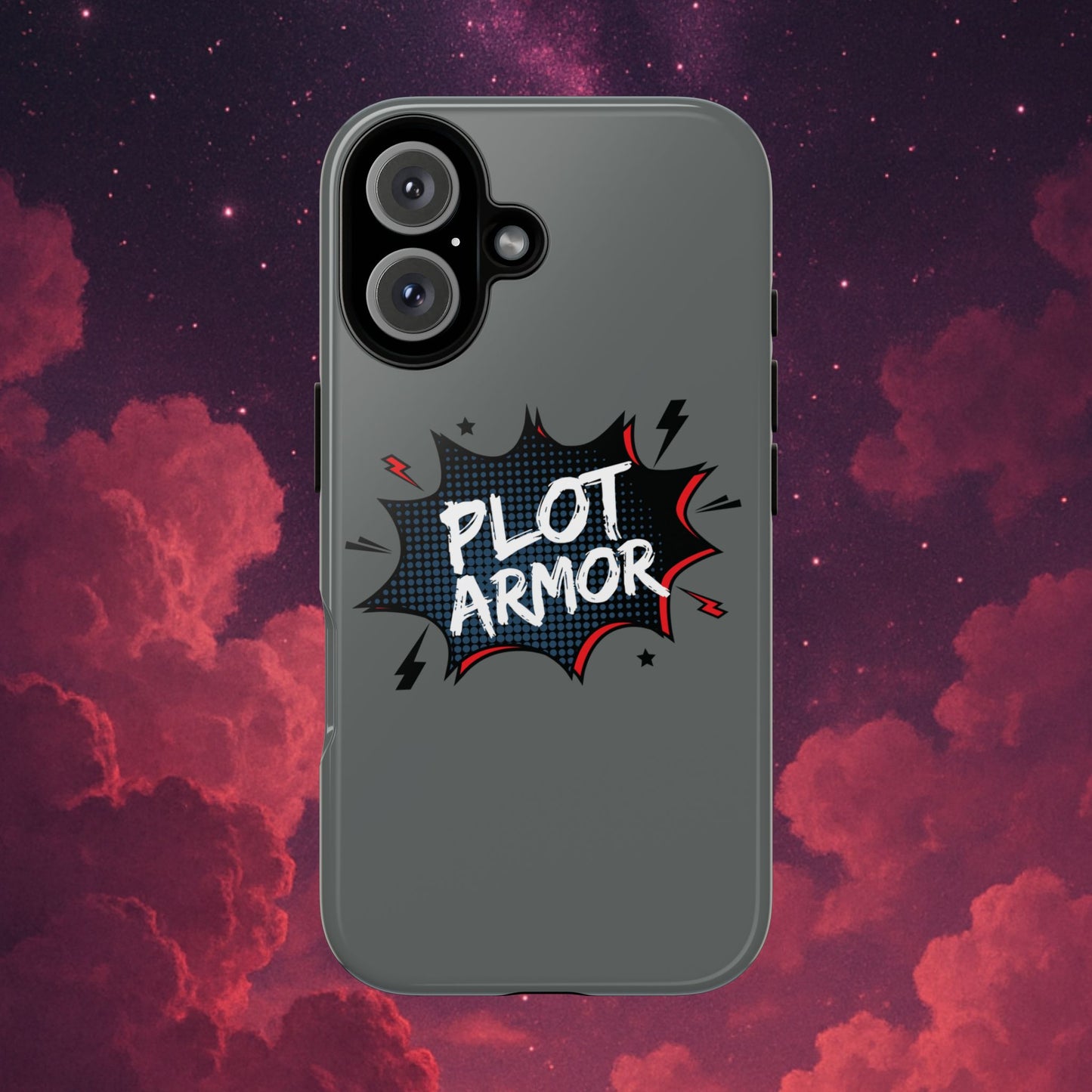 Plot Armor Phone Case | Tough Cases for Gamers, Gift for Nerds, Phone Accessories for Gamers, Protective Case, Playful Design