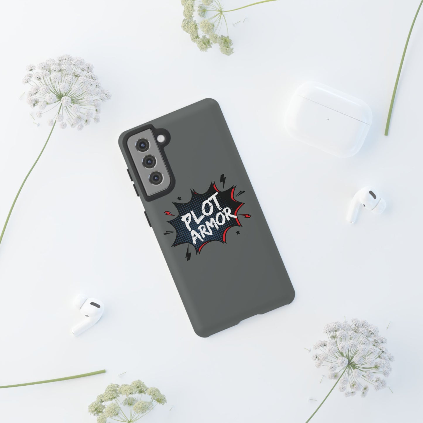 Plot Armor Phone Case | Tough Cases for Gamers, Gift for Nerds, Phone Accessories for Gamers, Protective Case, Playful Design
