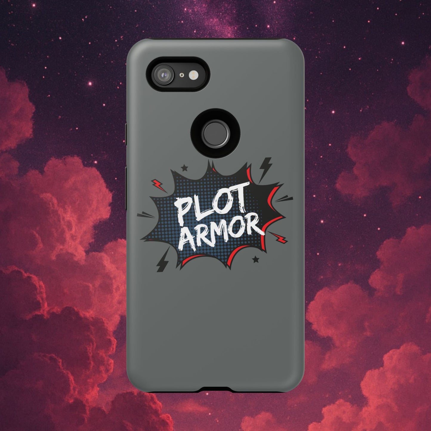 Plot Armor Phone Case | Tough Cases for Gamers, Gift for Nerds, Phone Accessories for Gamers, Protective Case, Playful Design