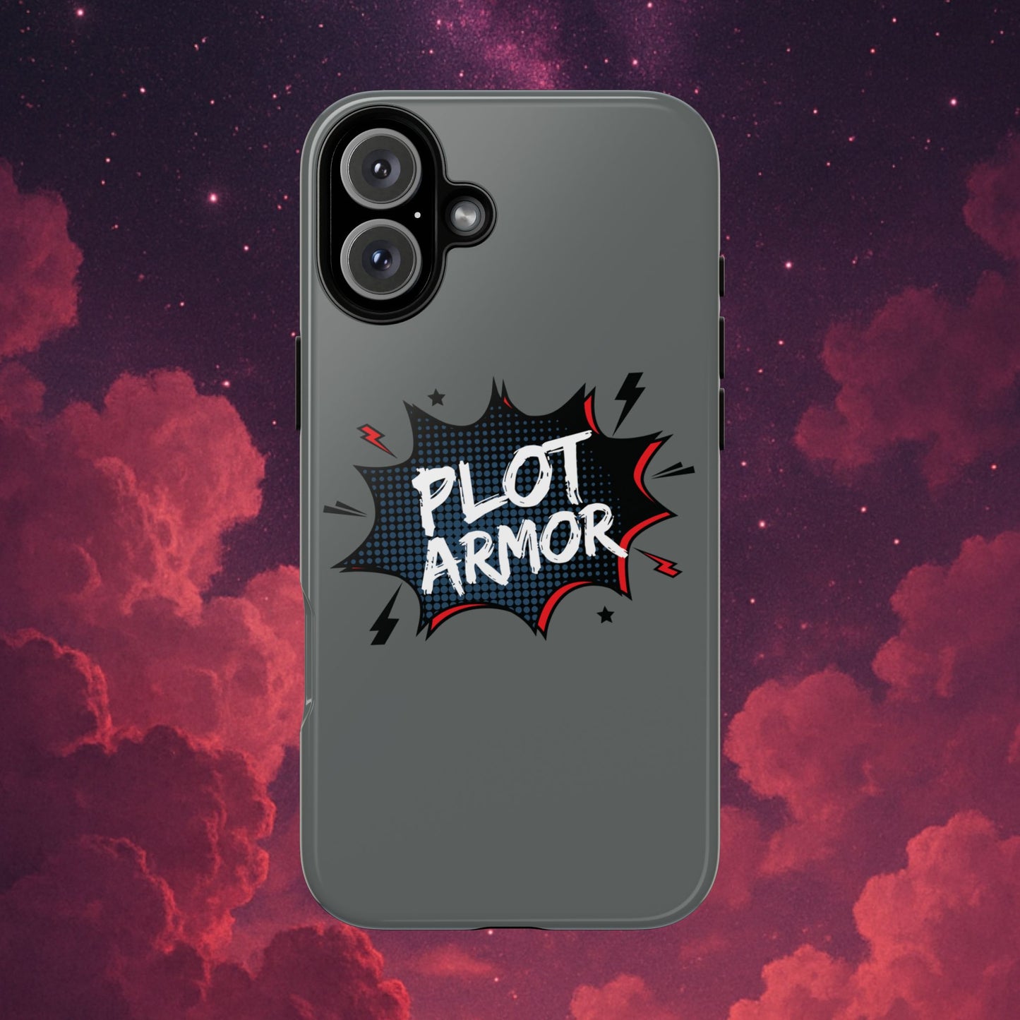 Plot Armor Phone Case | Tough Cases for Gamers, Gift for Nerds, Phone Accessories for Gamers, Protective Case, Playful Design