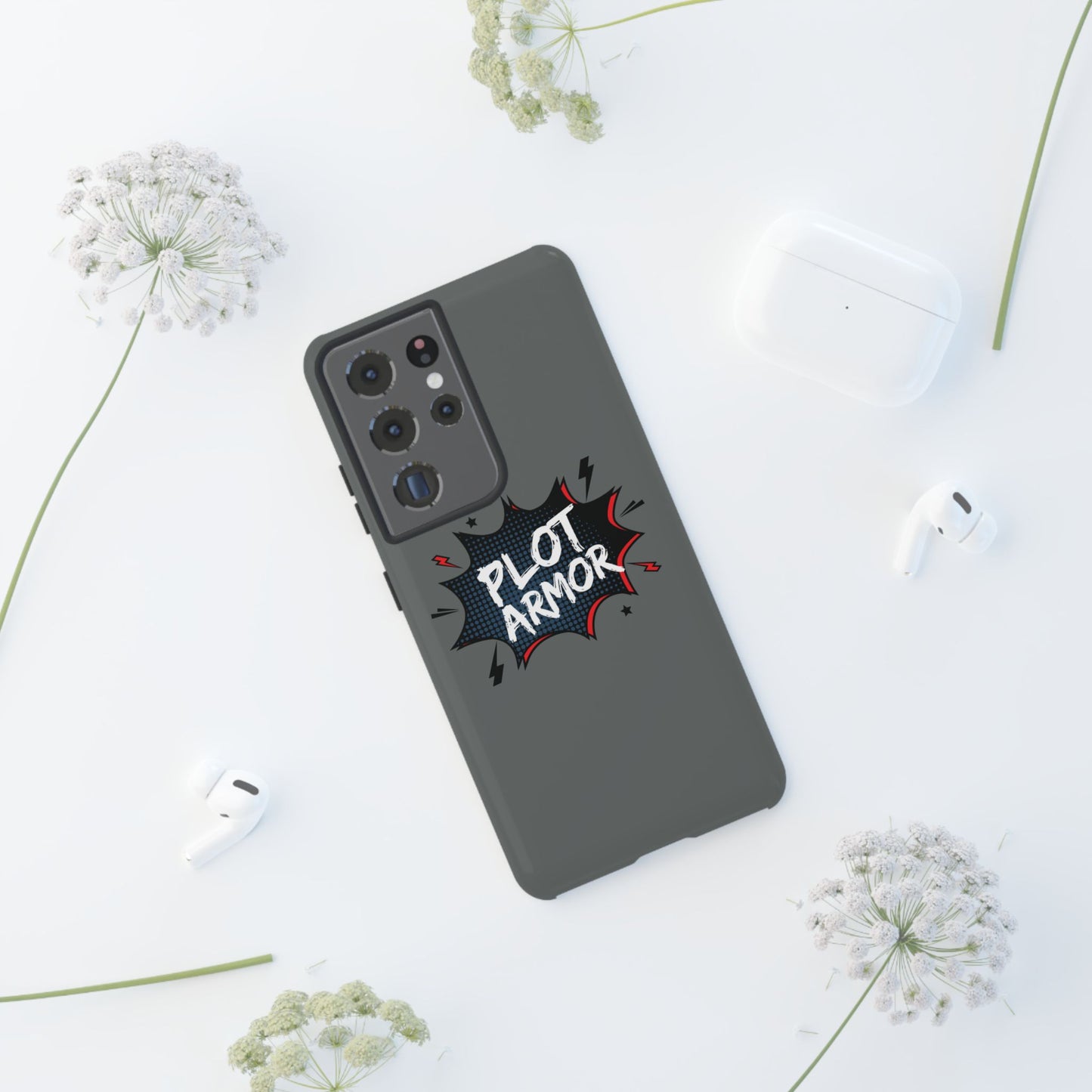 Plot Armor Phone Case | Tough Cases for Gamers, Gift for Nerds, Phone Accessories for Gamers, Protective Case, Playful Design