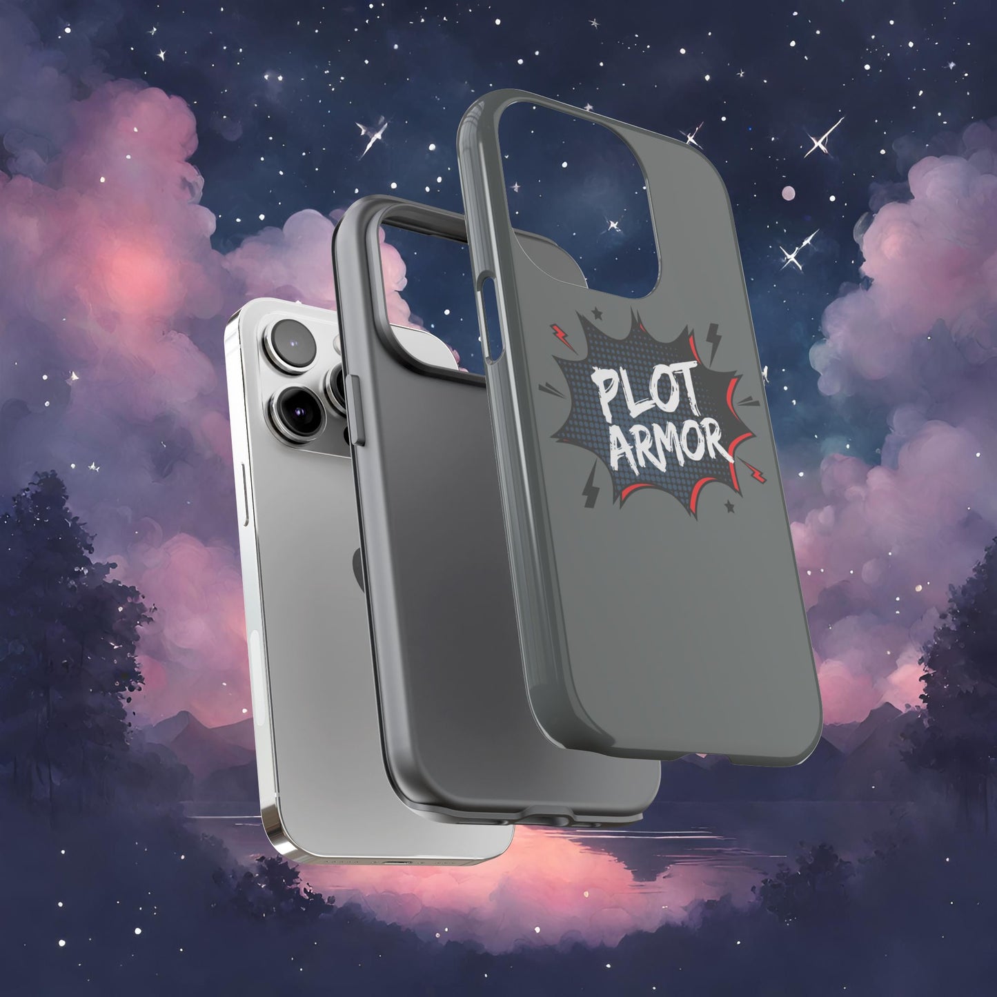 Plot Armor Phone Case | Tough Cases for Gamers, Gift for Nerds, Phone Accessories for Gamers, Protective Case, Playful Design