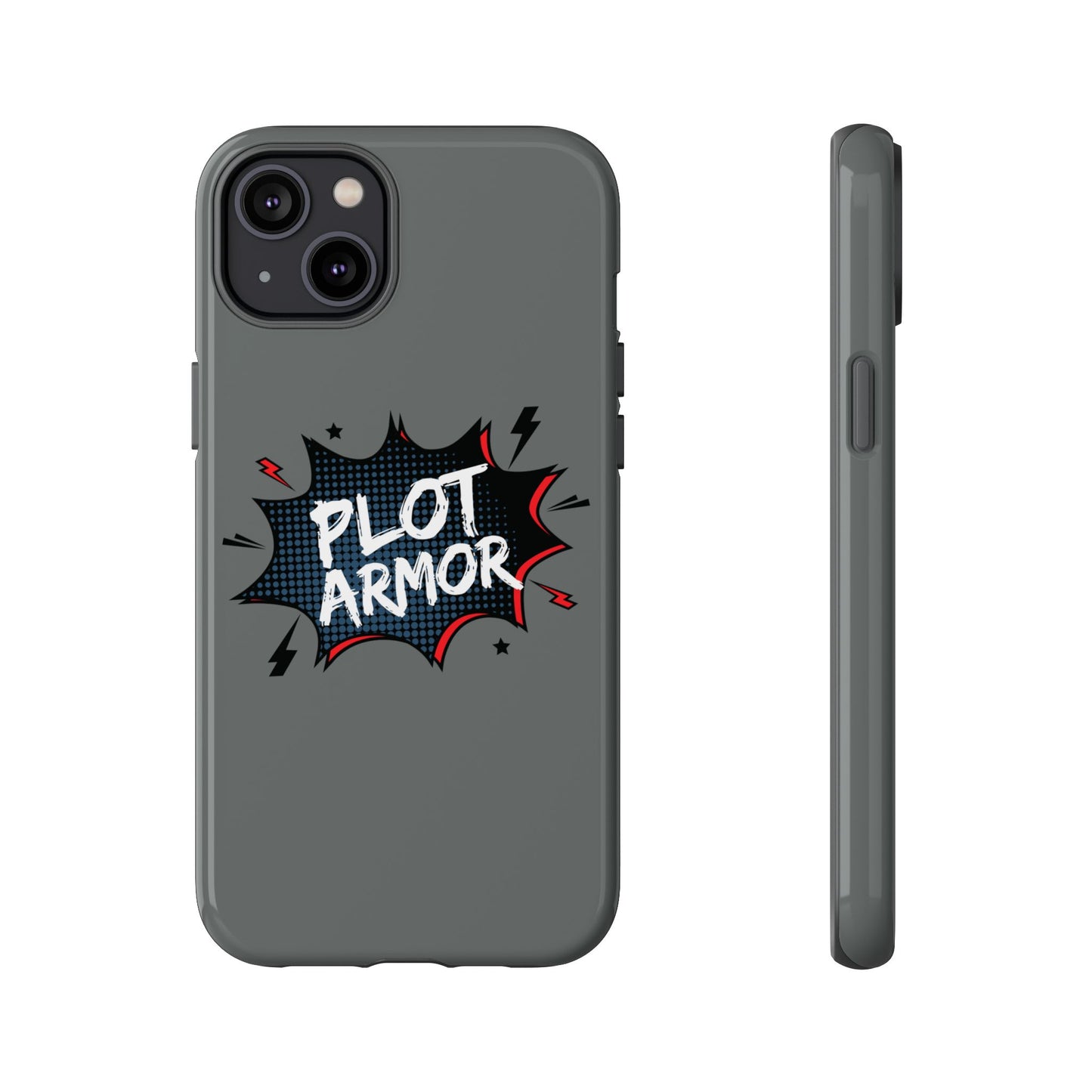 Plot Armor Phone Case | Tough Cases for Gamers, Gift for Nerds, Phone Accessories for Gamers, Protective Case, Playful Design