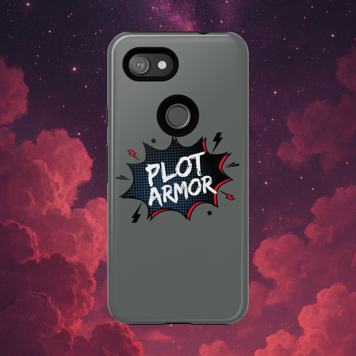 Plot Armor Phone Case | Tough Cases for Gamers, Gift for Nerds, Phone Accessories for Gamers, Protective Case, Playful Design